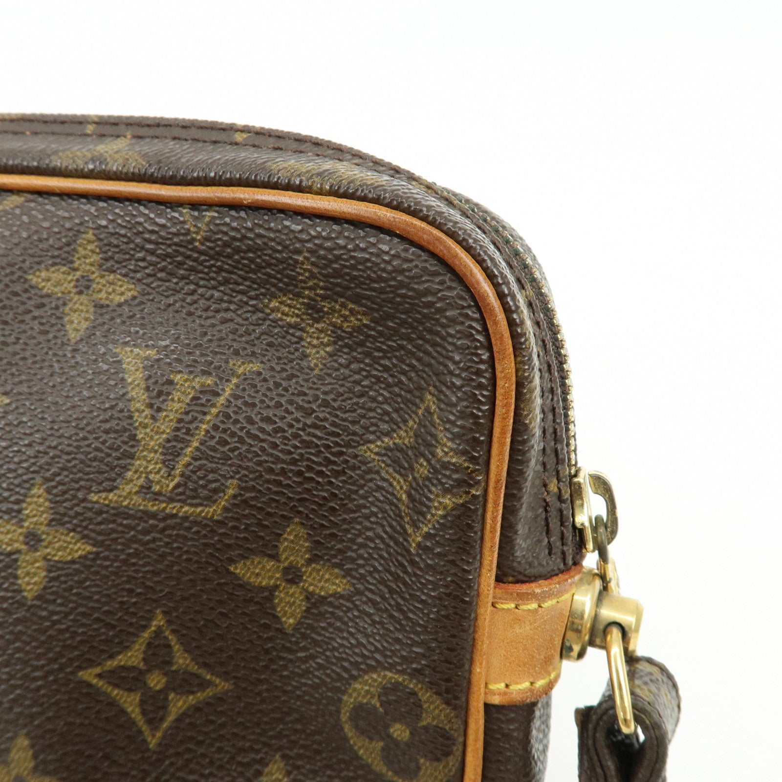 Louis Vuitton Monogram Marly Dragonne GM Clutch Bag Brown M51825