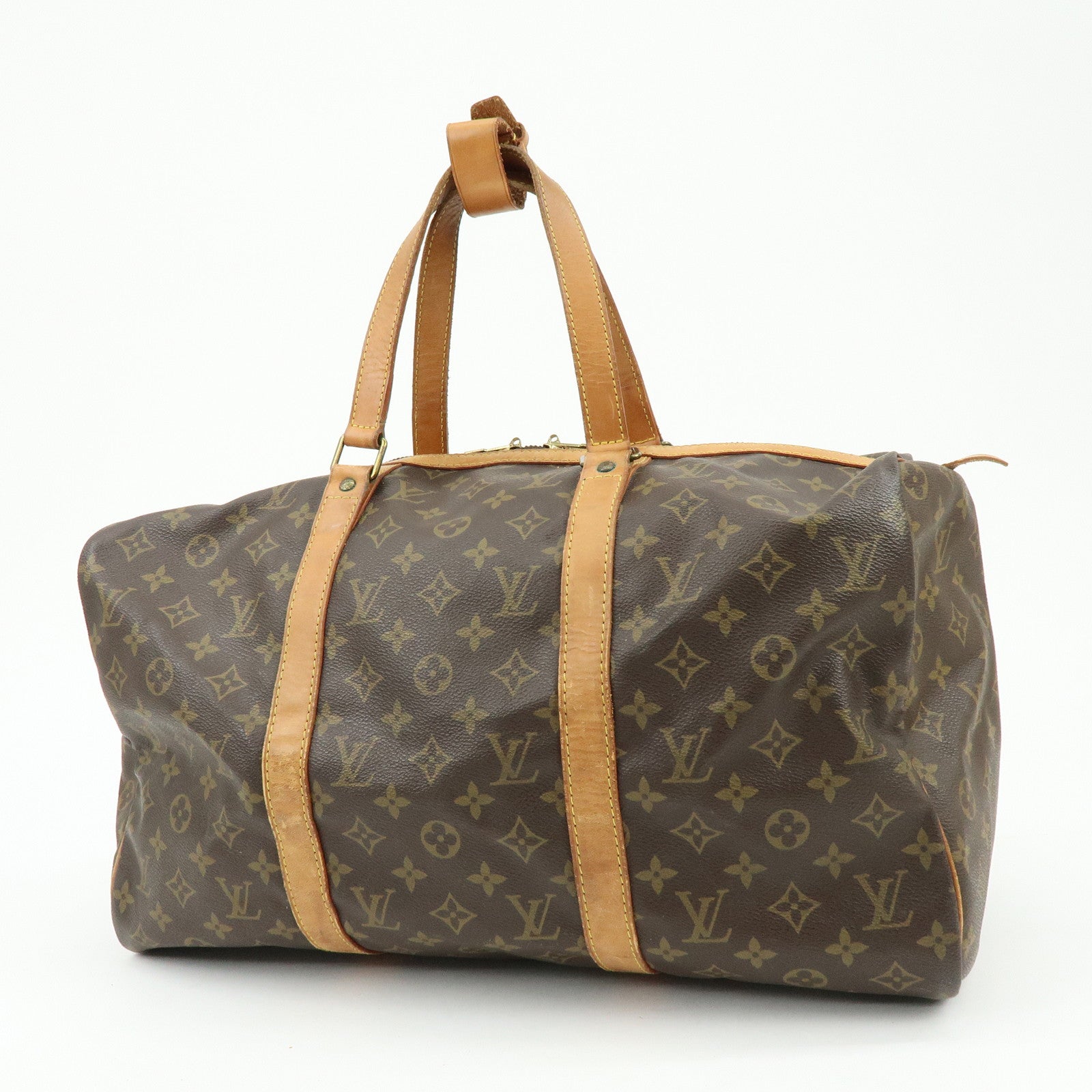 Louis Vuitton Monogram Sac Souple 45 Boston Bag Brown M41624