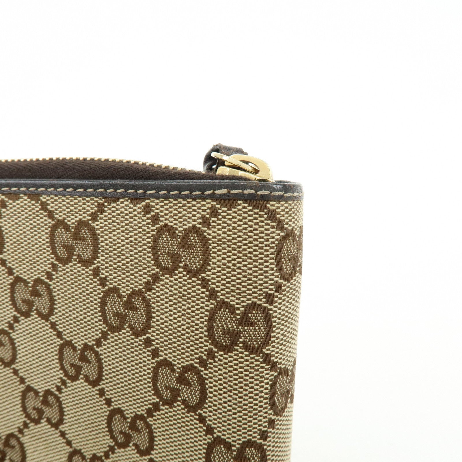 GUCCI Gucciori Leather GG Canvas Agenda Cover Beige Brown 233152