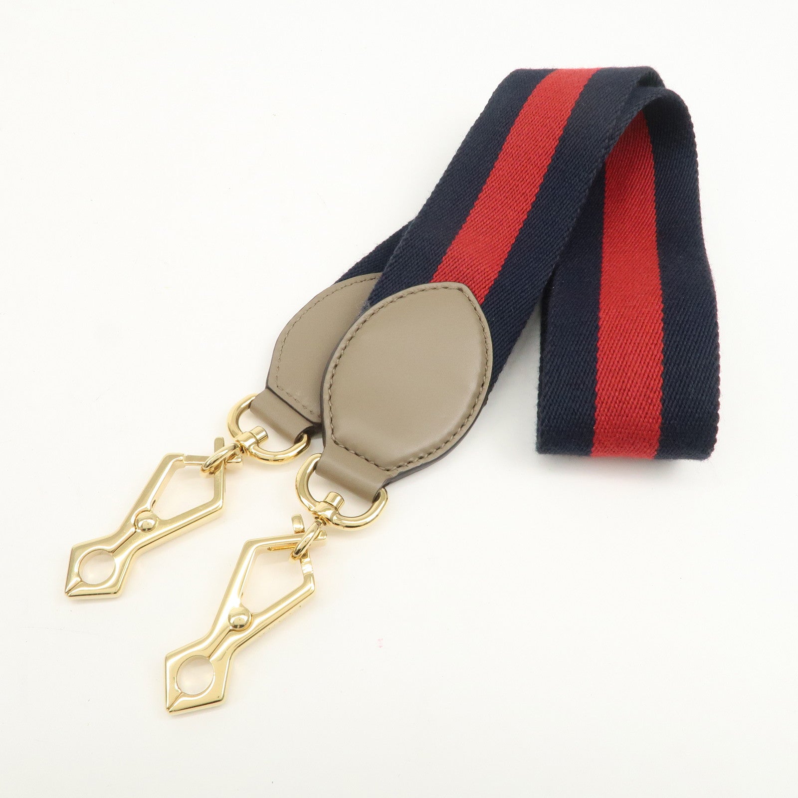 GUCCI Bamboo Nymphaea Leather 2Way Hand Shoulder Bag Gray 453764