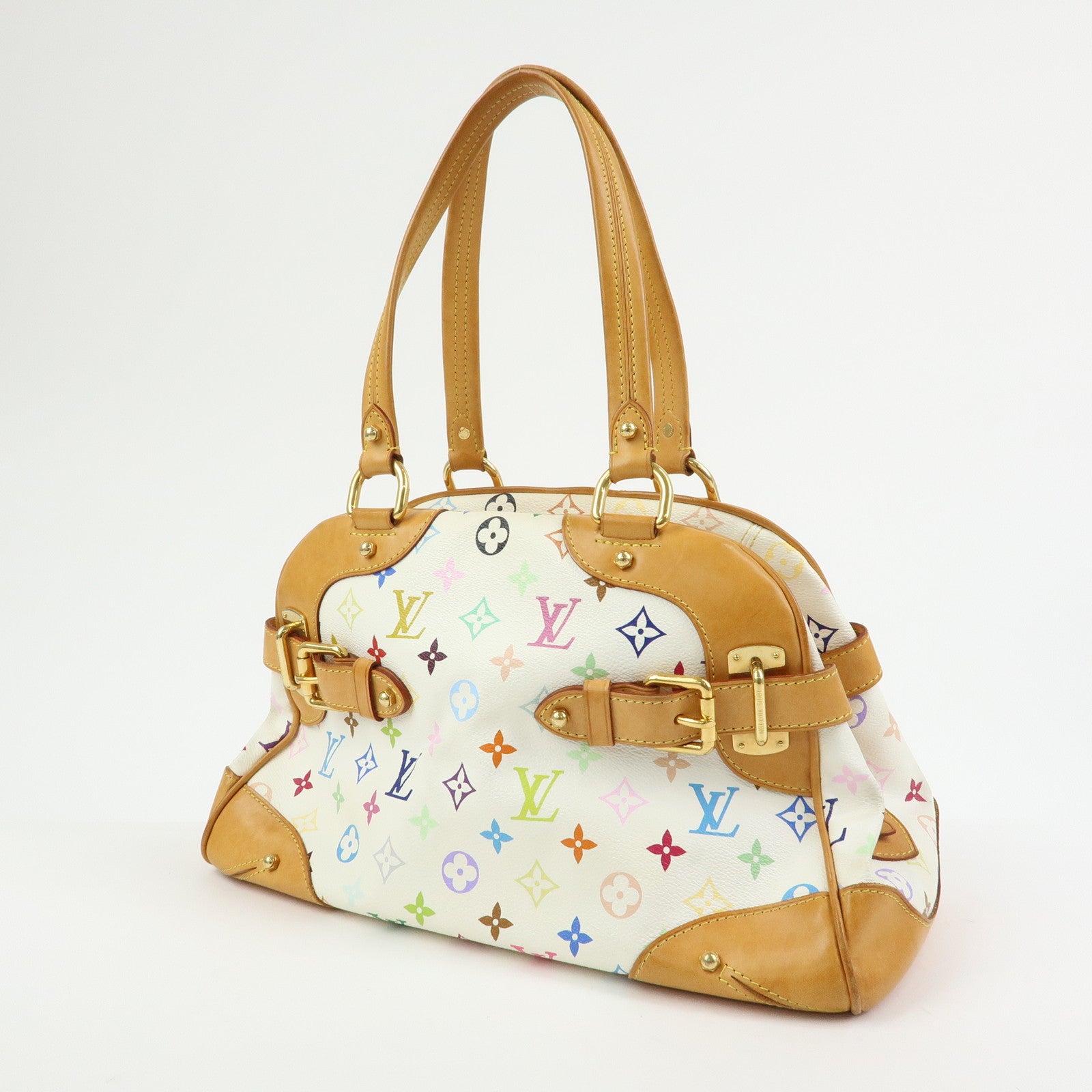 Louis Vuitton Monogram Multicolor Claudia Hand Bag Blanc M40193