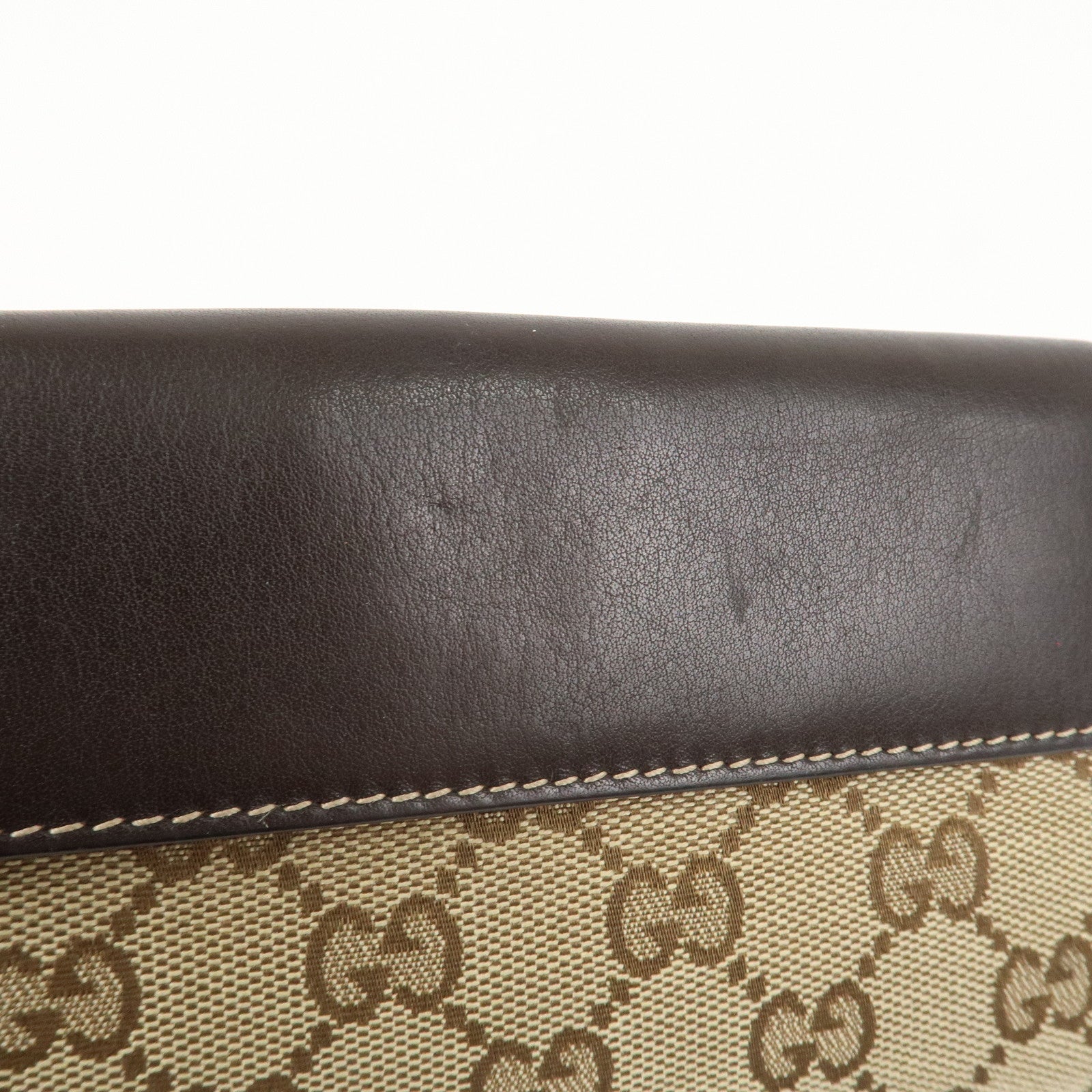 GUCCI Lovely Heart GG Canvas Leather Bi-fold Long Wallet 203550