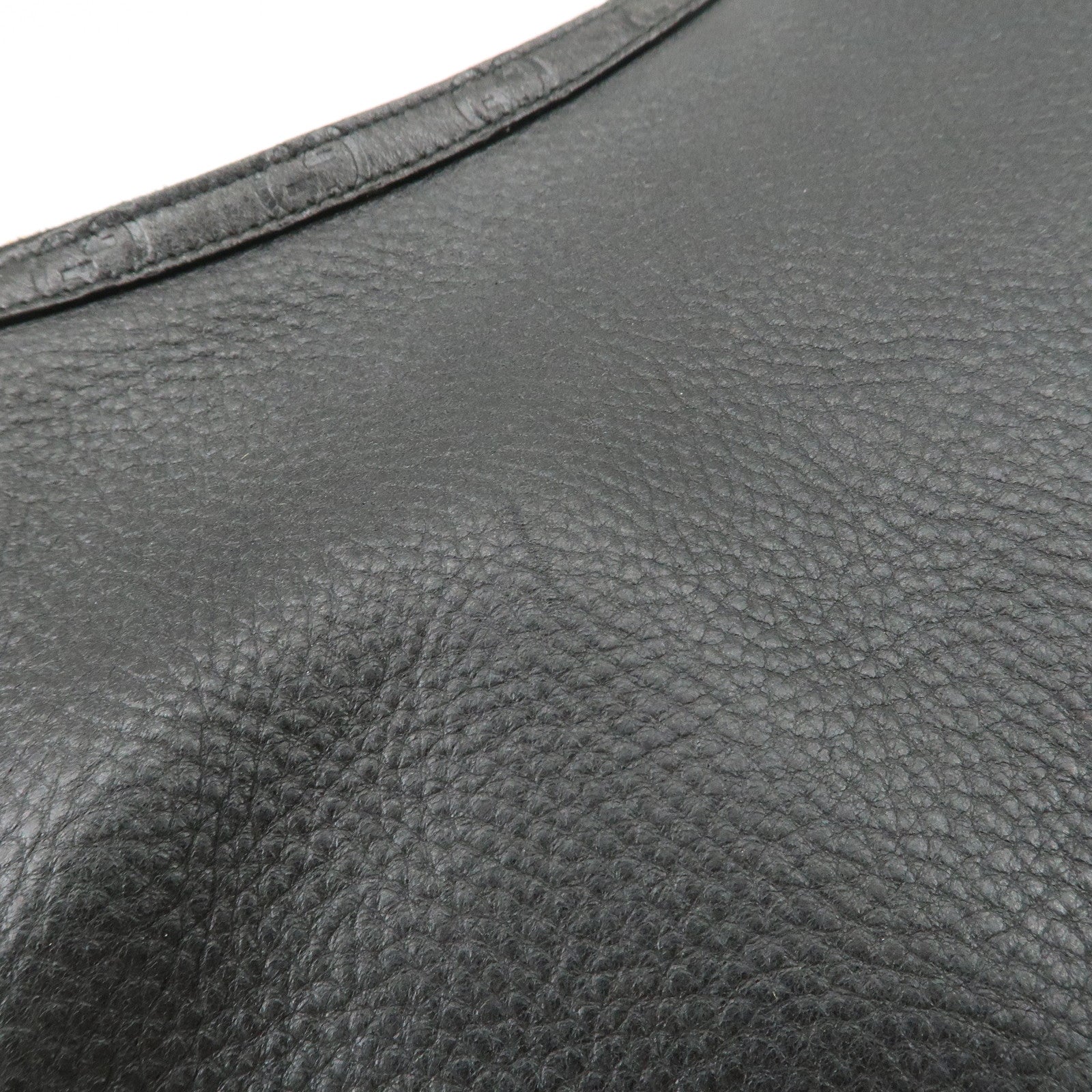 GUCCI Guccissima Leather Shoulder Bag Hand Bag Black 181515 Used