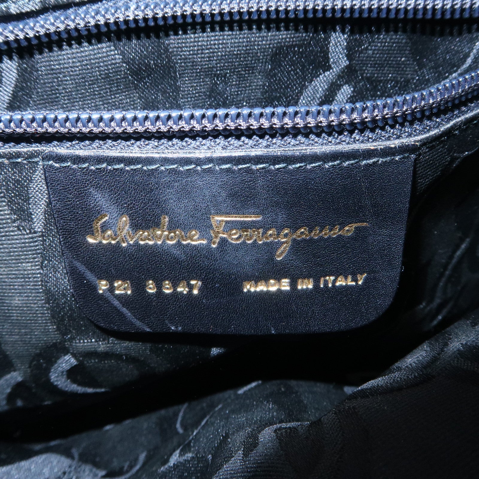 Ferragamo Gancini Suede Leather Shoulder Bag Brown