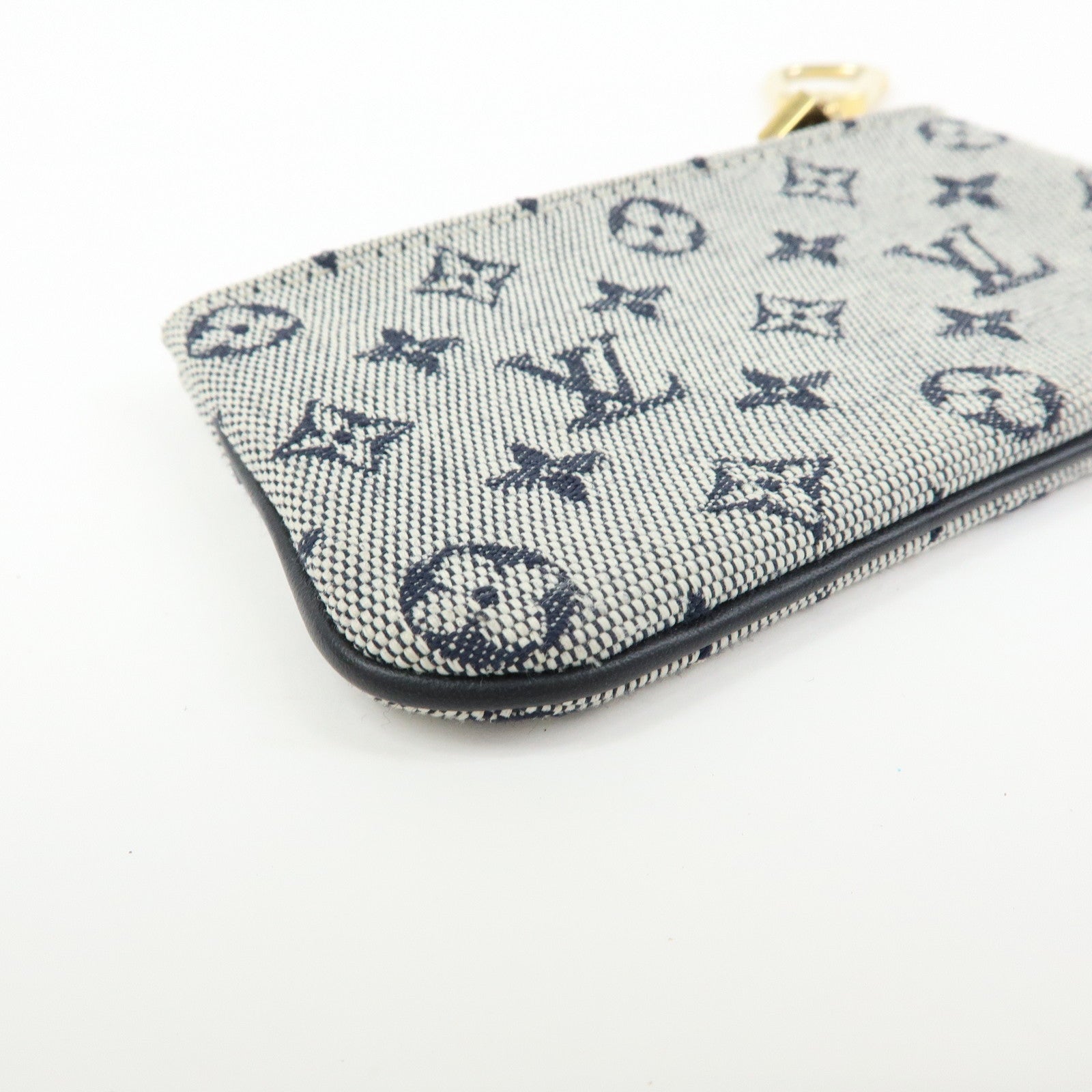 Louis Vuitton Monogram Mini Pochette Cles Coin Case Blue M92236