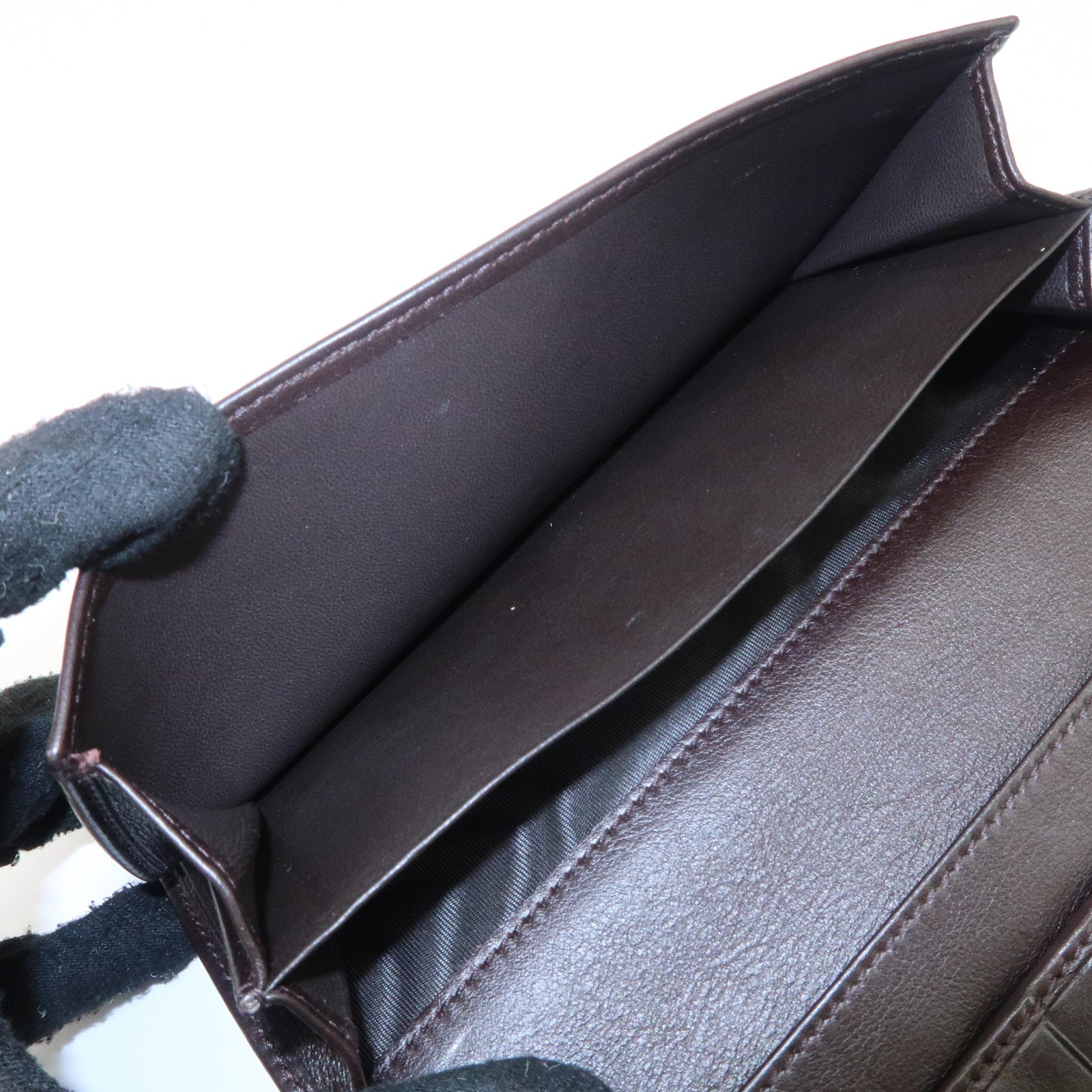 GUCCI Guccissima Mayfair Leather W Hook Long Bi-fold Wallet 256933 Used