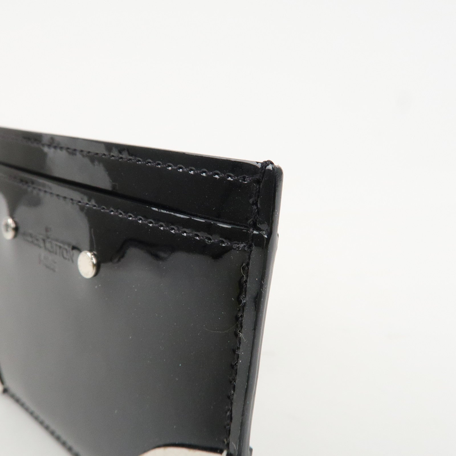 Louis Vuitton Portes Cartes Simple Vernis Leather Card Case M67664 Used