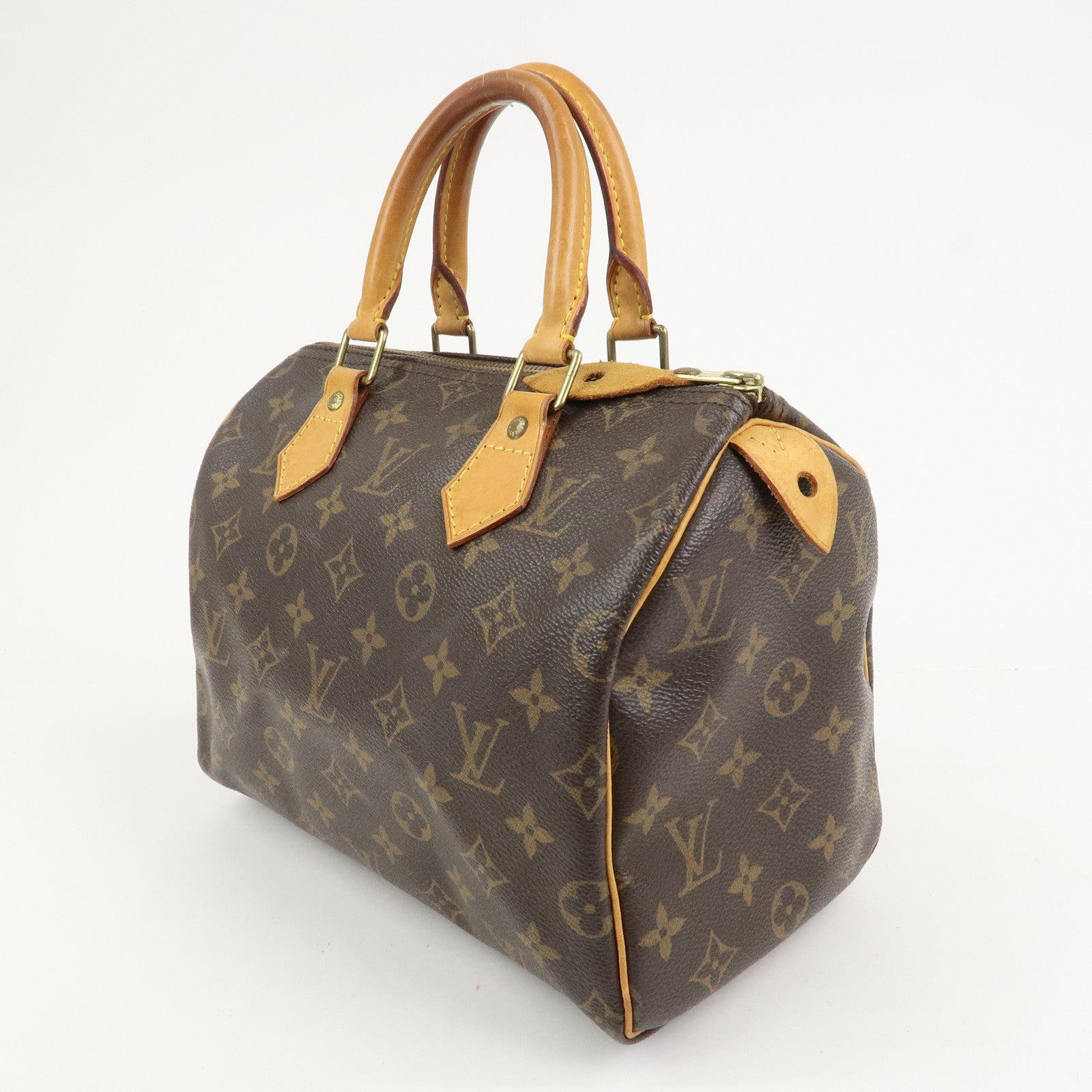Louis Vuitton Monogram Speedy 25 Boston Bag Hand Bag Brown M41528