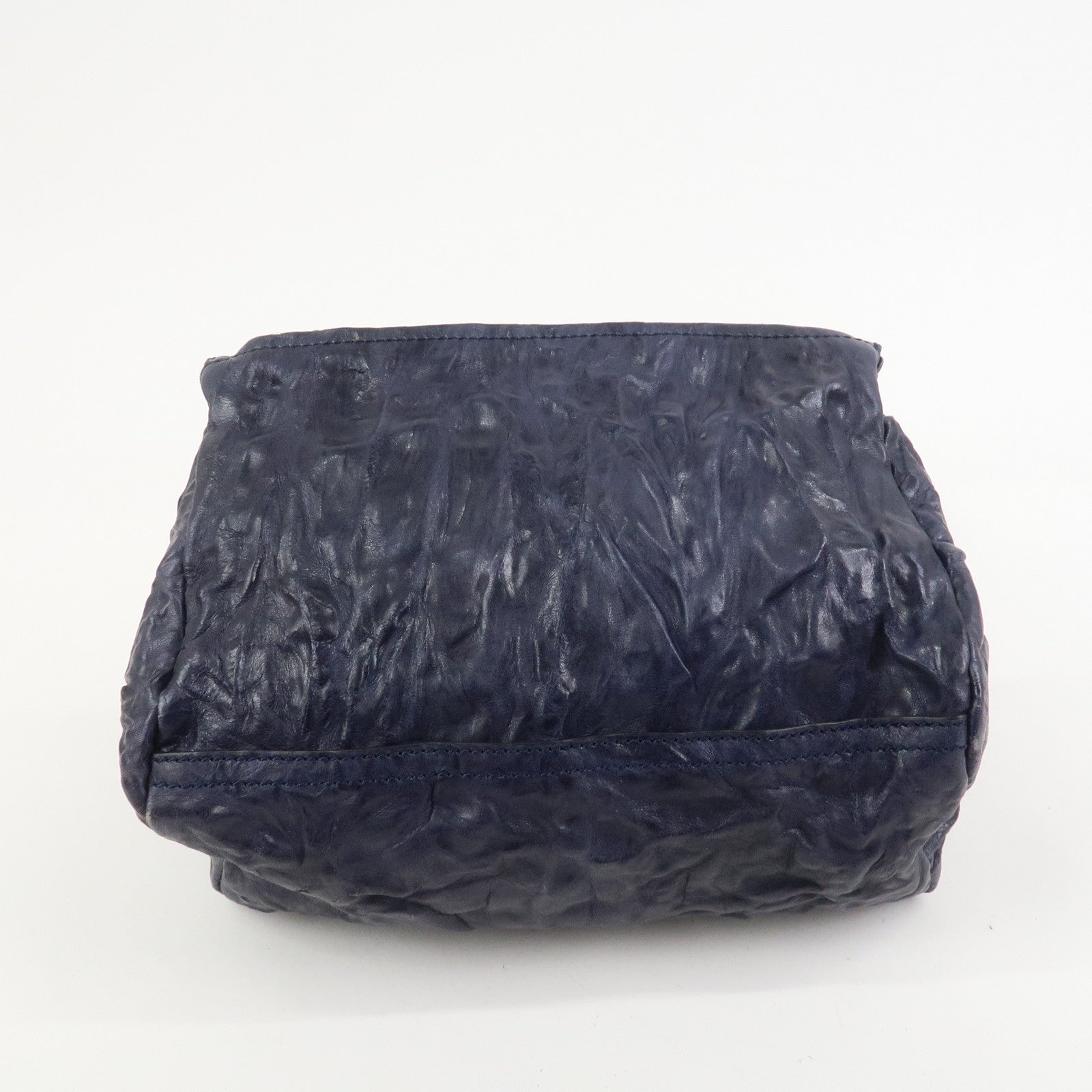 GIVENCHY Pandora Leather 2Way Bag Hand Bag Shoulder Bag Navy