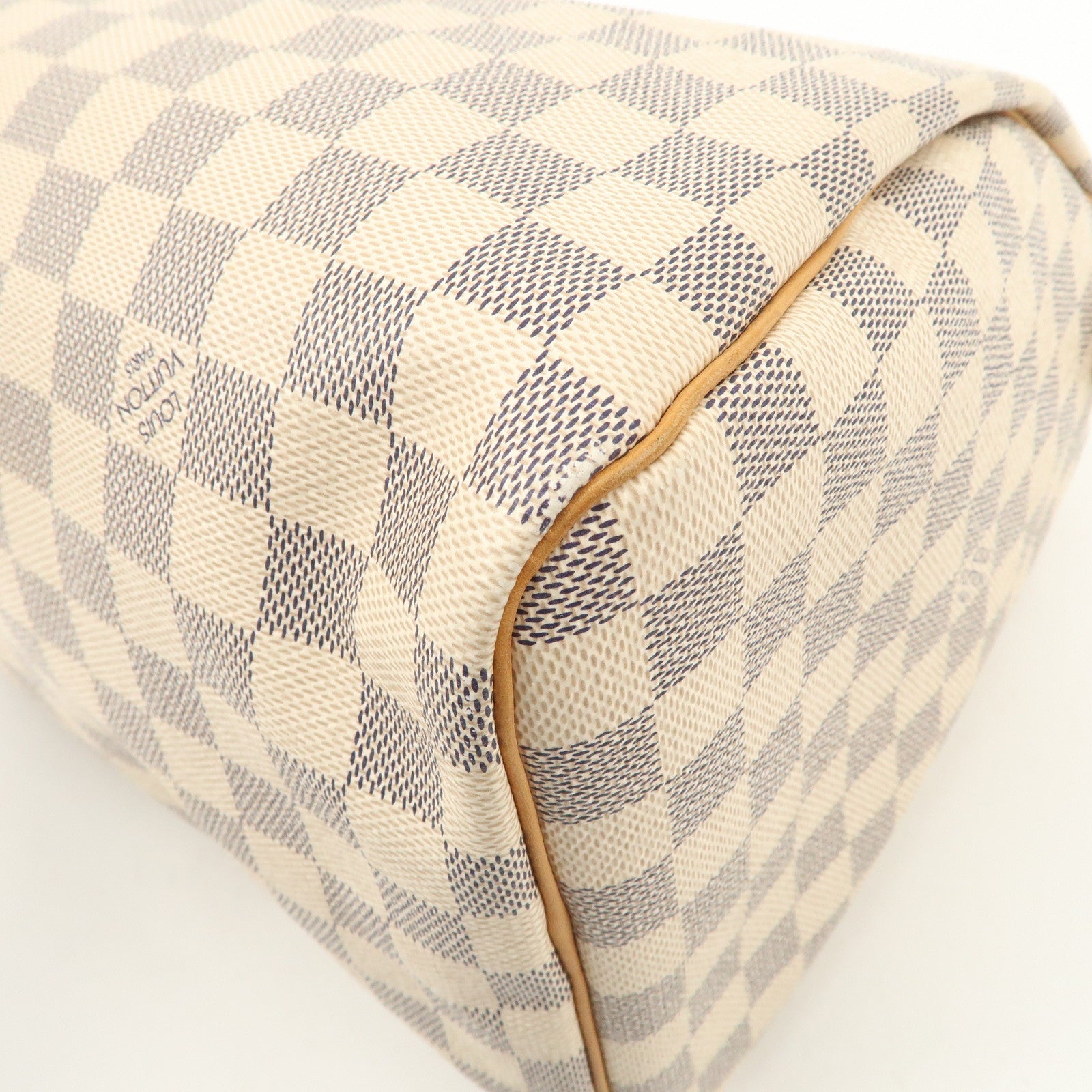 Louis Vuitton Damier Azur Speedy 30 Hand Bag Boston Bag N41533 Used