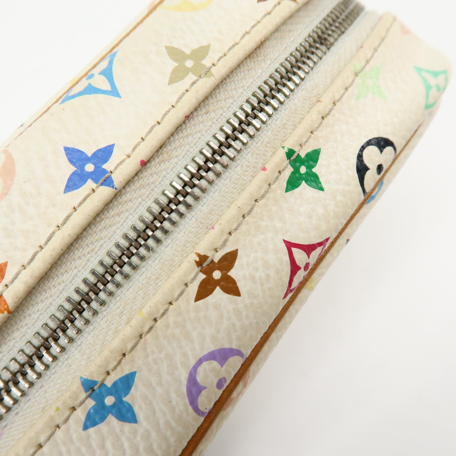 Louis Vuitton Monogram Multicolor Trousse Wapity Pouch Blanc M58033