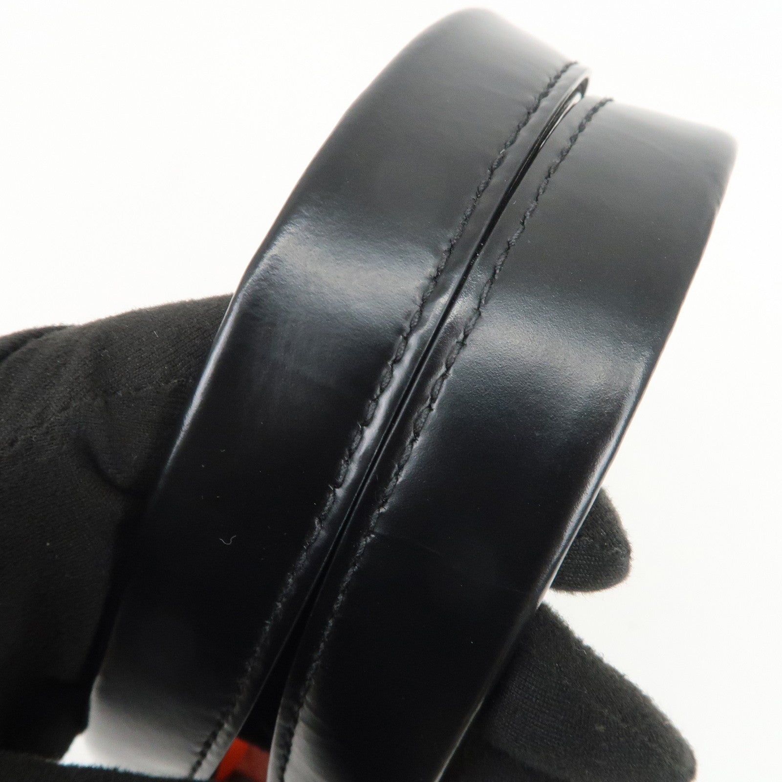 BALENCIAGA Navy Cabas XS Nylon Leather 2Way Bag Black 390346