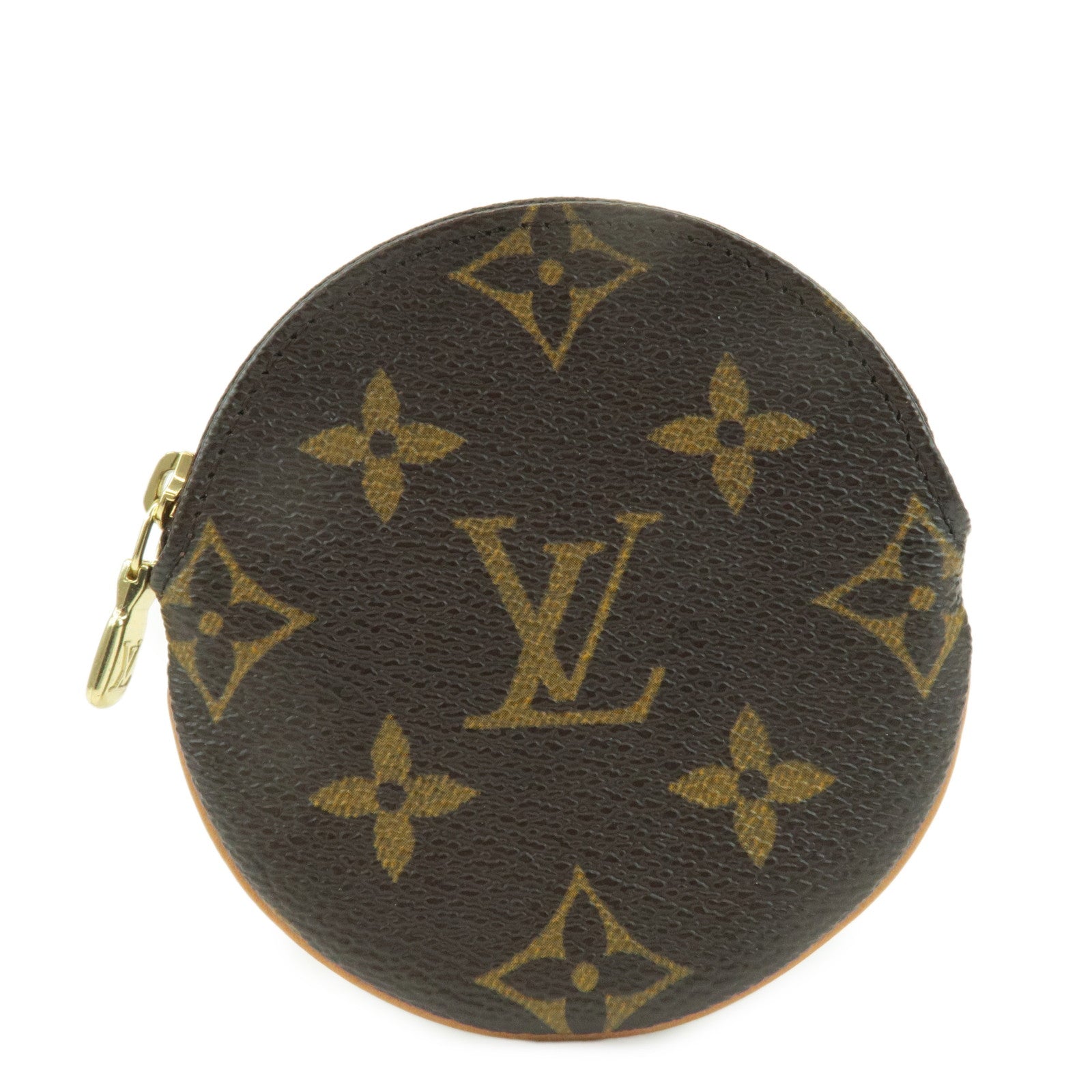 Louis Vuitton Monogram Porte Monnaie Rond Coin Case M61926 Used