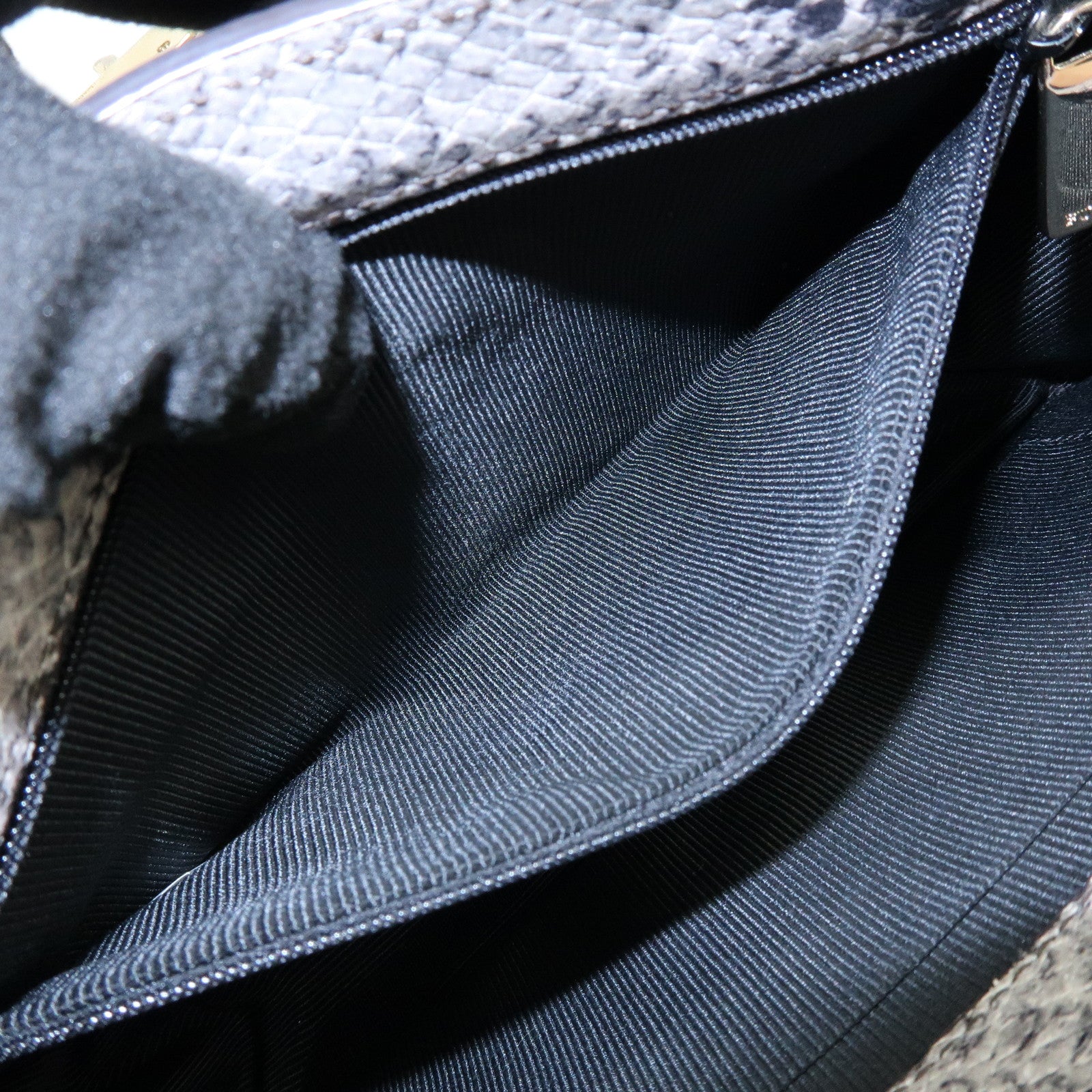 FURLA Metropolis Embossed Leather Chain Shoulder Bag Beige Pink