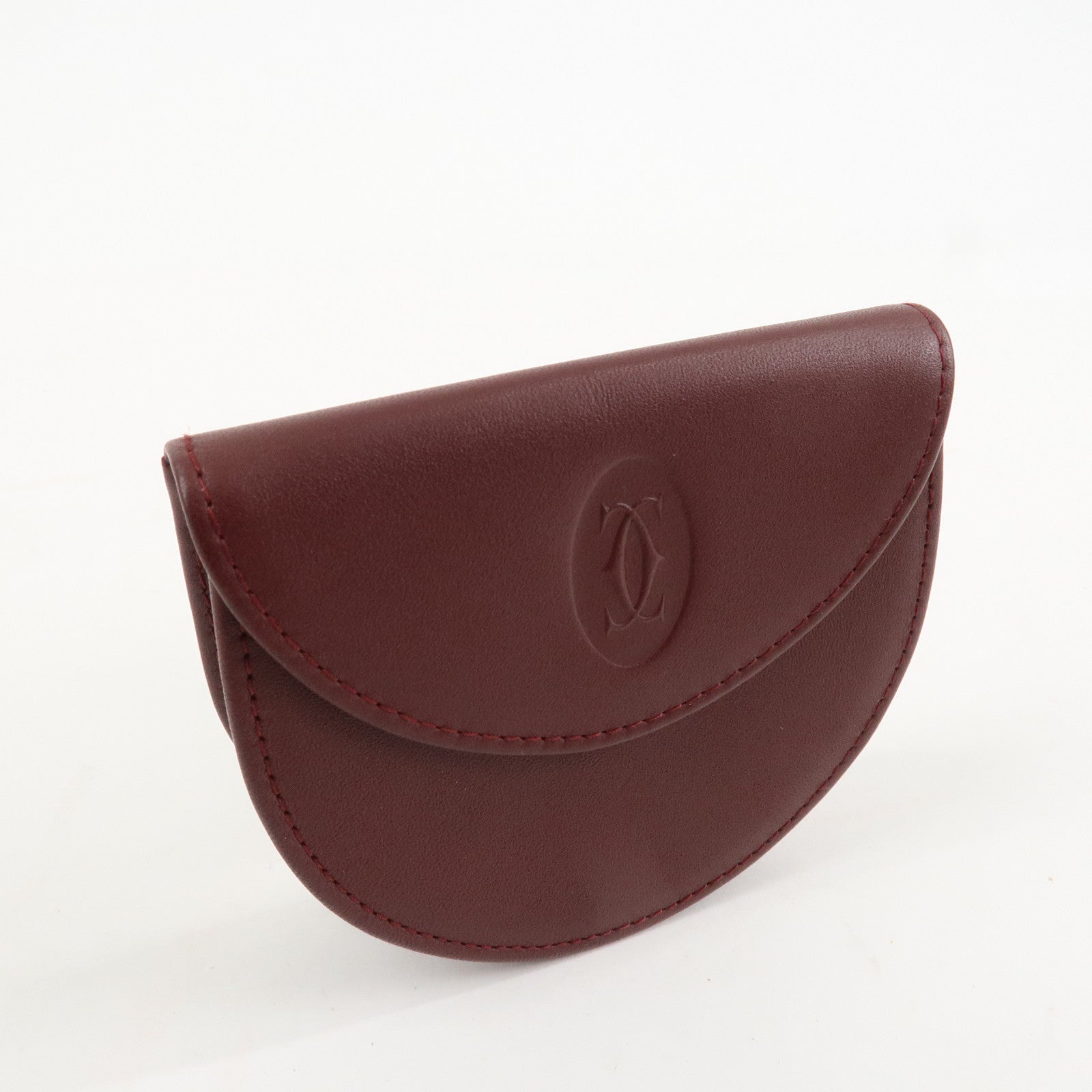 Cartier Must de Cartier Must Line Leather Coin Case L3000123 Used