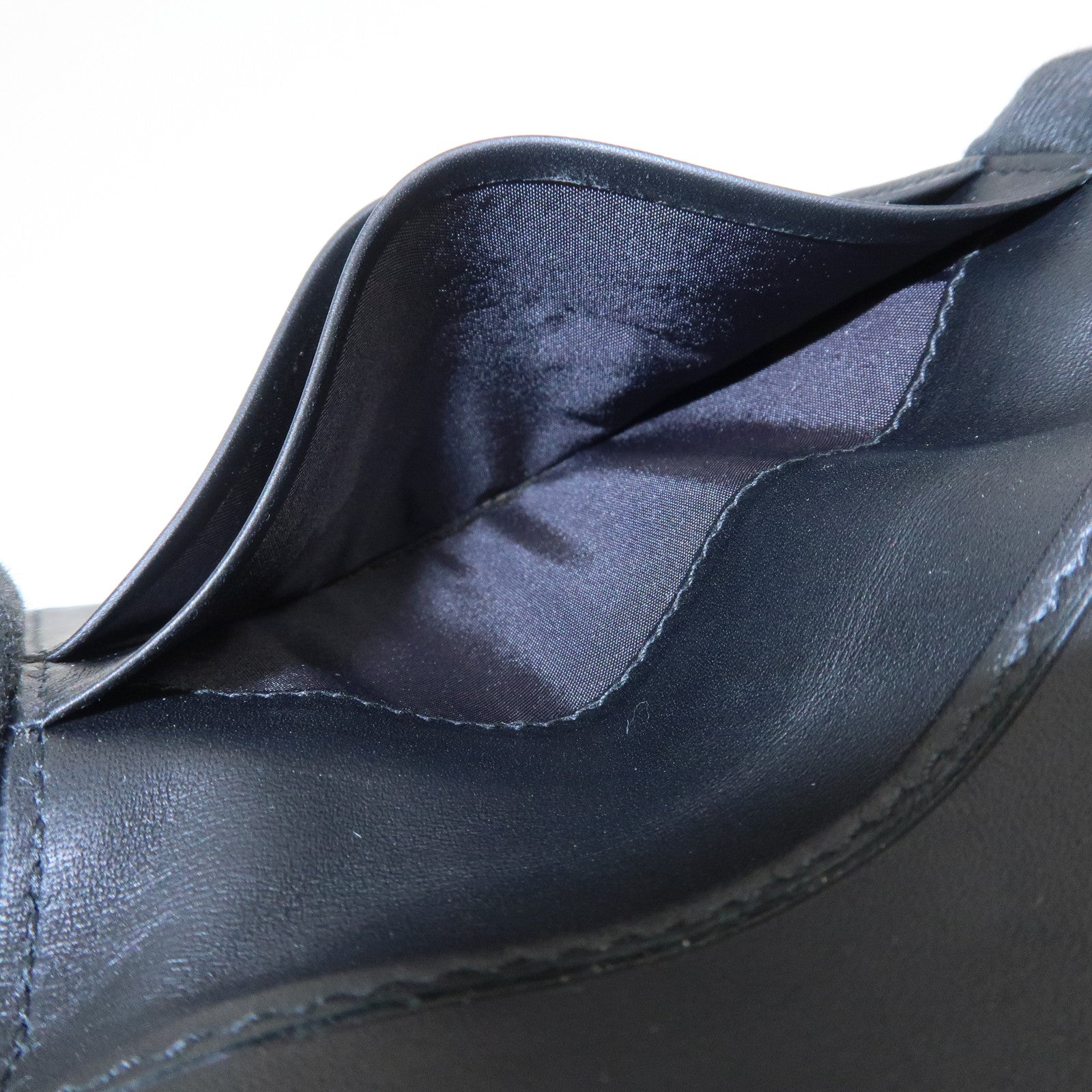 BOTTEGA VENETA Intrecciato Leather Card Case Black