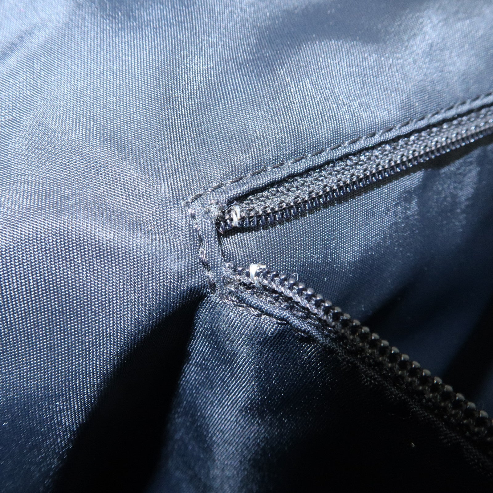 Christian Dior Trotter Leather Canvas Shoulder Bag Black Gray Used