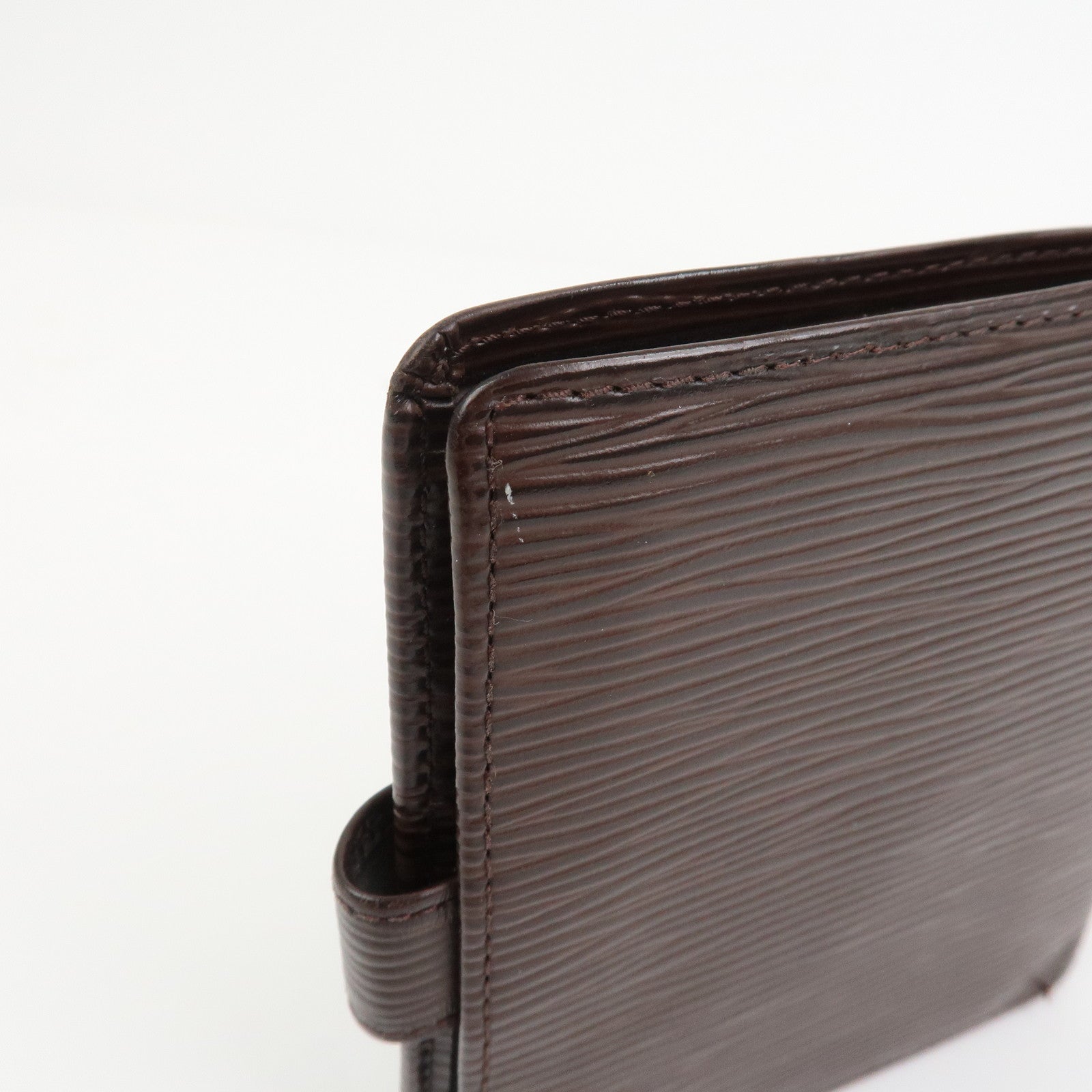 Louis Vuitton Epi Porte Billets Compact Wallet Mocha M6355D