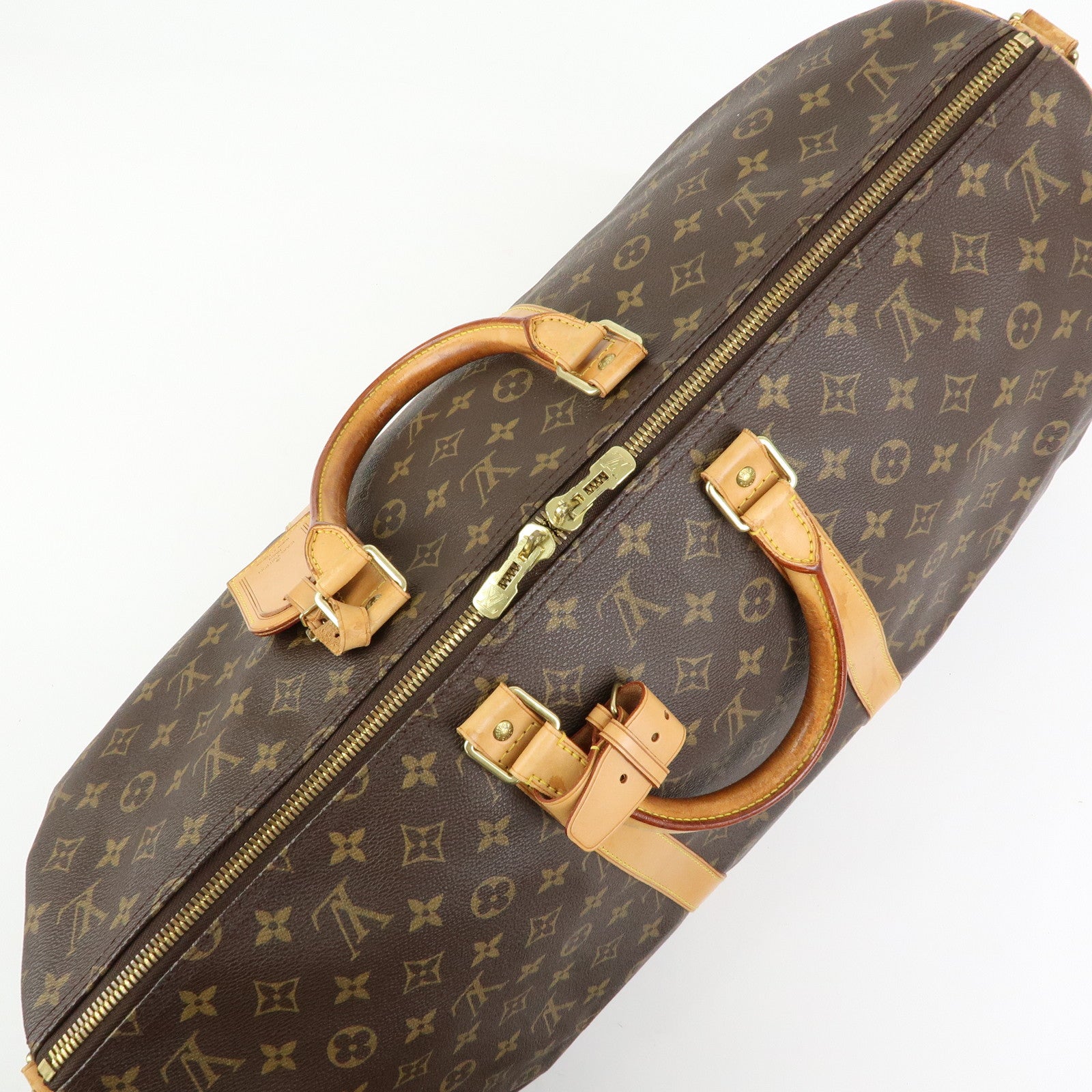 Louis Vuitton Monogram Keep All Bandouliere 55 Boston Bag M41414