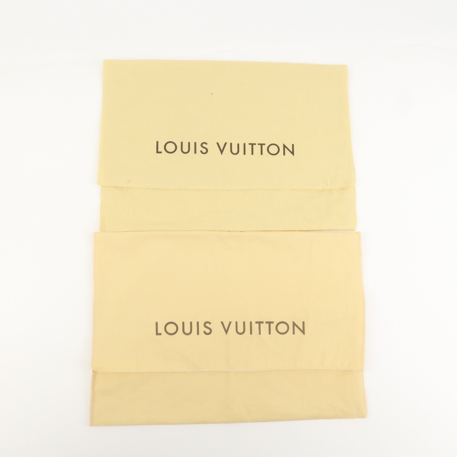 Louis Vuitton Set Of 10 Dust Bag Storage Bag Flap Style Beige Used