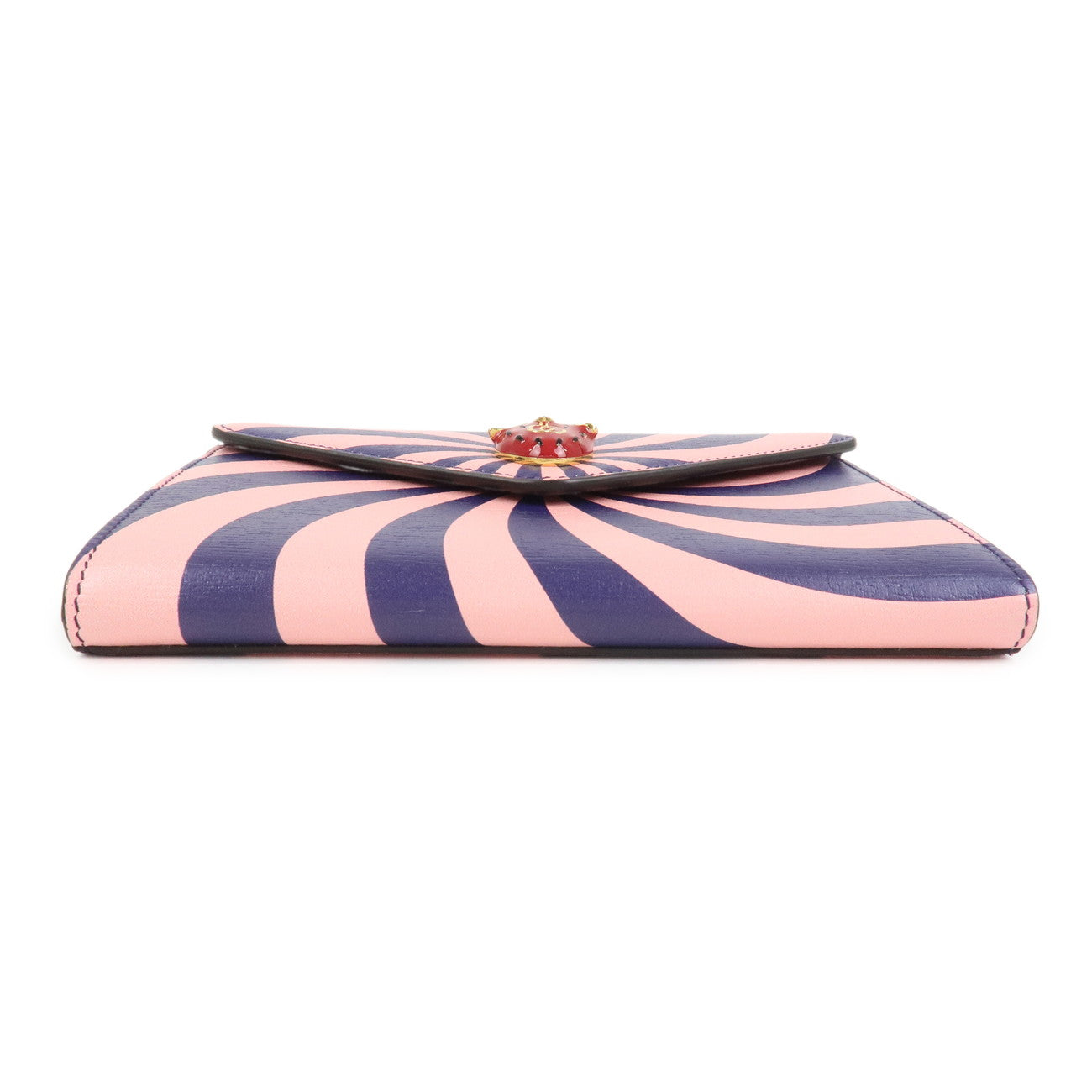 GUCCI GG Marmont Leather Chain Shoulder Bag Purple Pink 726249
