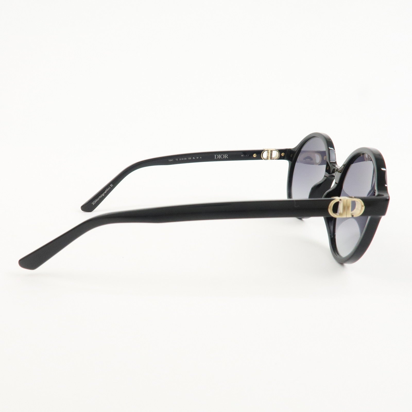 Christian Dior Plastic Sunglasses Black *3 51□20 135 Rx W A