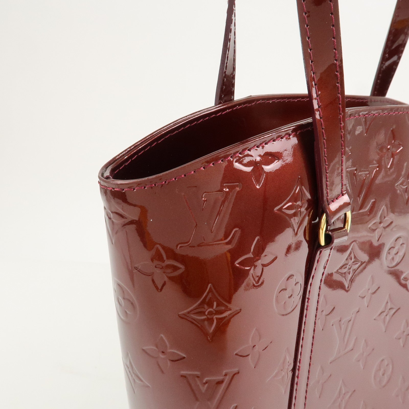 Louis Vuitton Monogram Vernis Avalon MM Tote Bag Amarante M91567