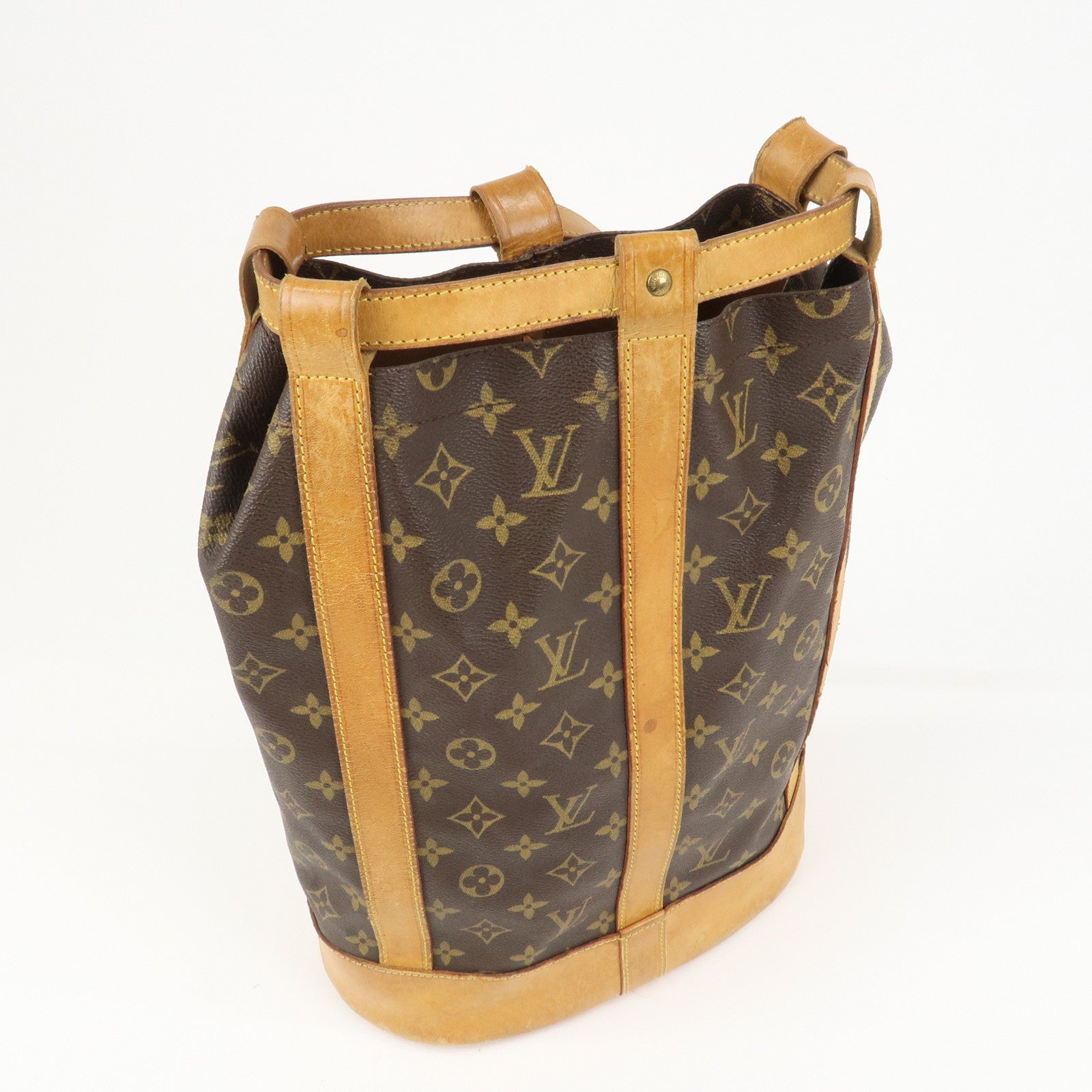 Louis Vuitton Monogram Randonnee PM Shoulder Bag Brown M42243