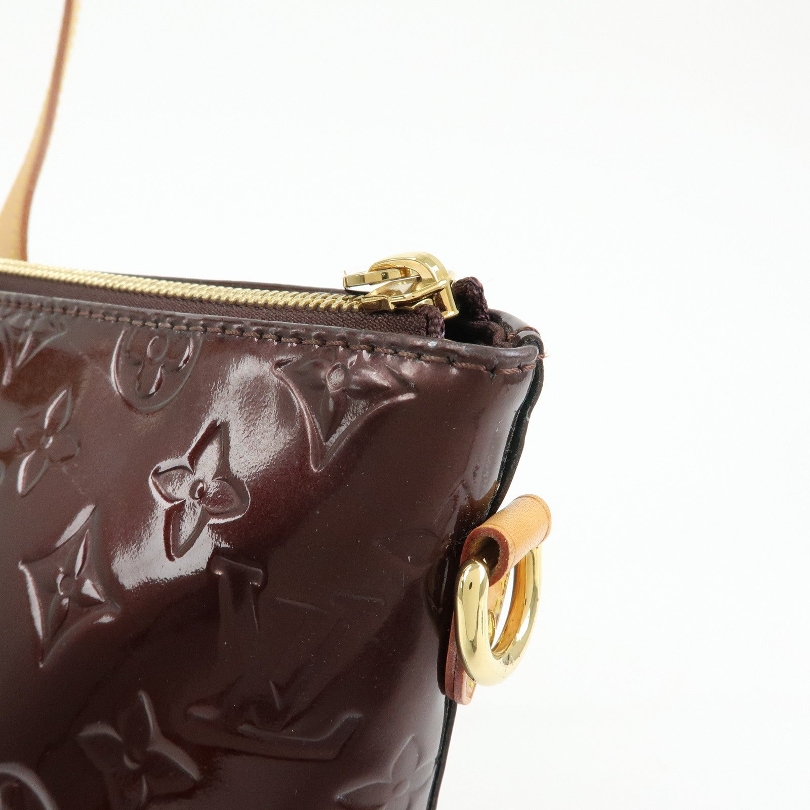 Louis Vuitton Monogram Vernis Bellevue GM Hand Bag Amarante M93589