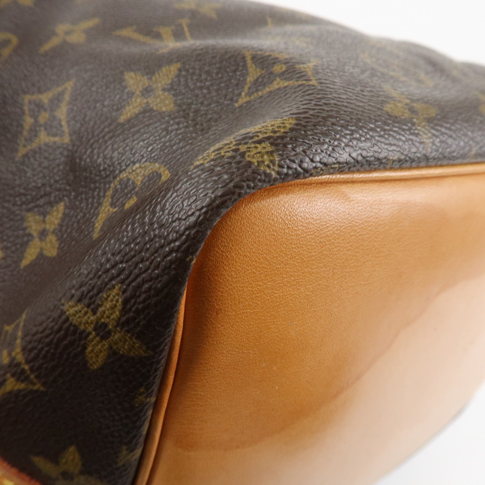 Louis Vuitton Monogram Canvas Petit Noe Shoulder Bag Brown M42226 Used