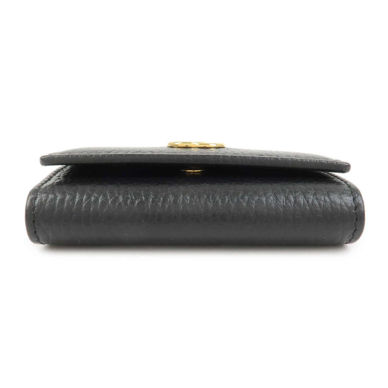GUCCI GG Marmont Leather 6 Rings Key Case Key Holder Black 456118
