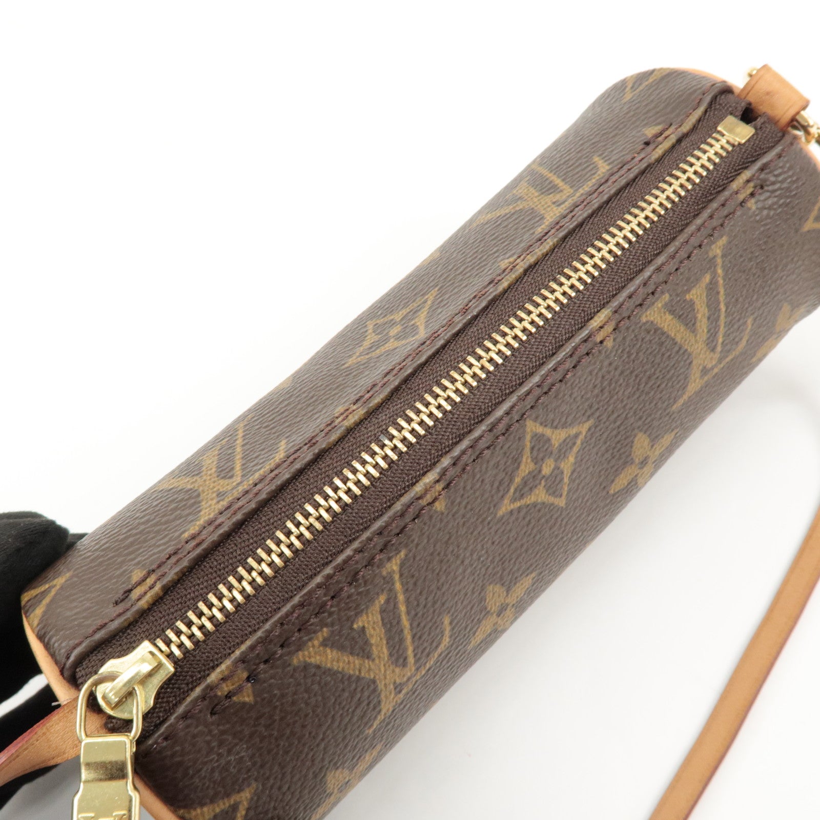 Louis Vuitton Monogram Mini Papillon Pouch for Papillon Bag Brown Used