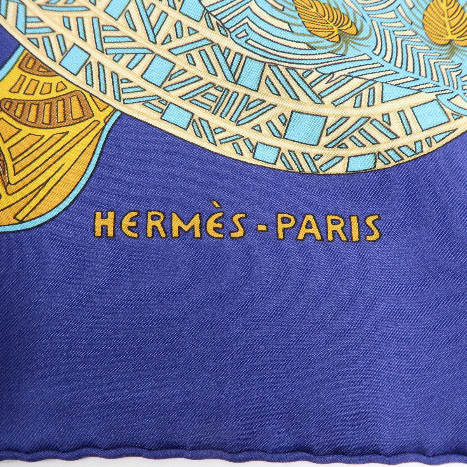 HERMES Carre 90 Silk 100% Scarf ART des STEPPES Horse Print Navy