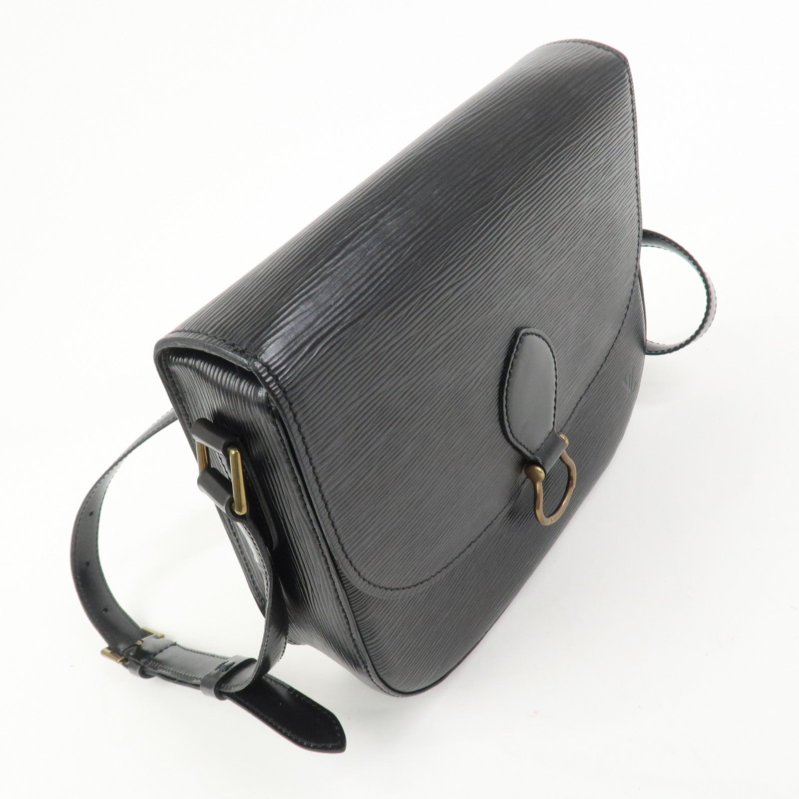 Louis Vuitton Epi Saint Cloud Shoulder Bag Black Noir M52192