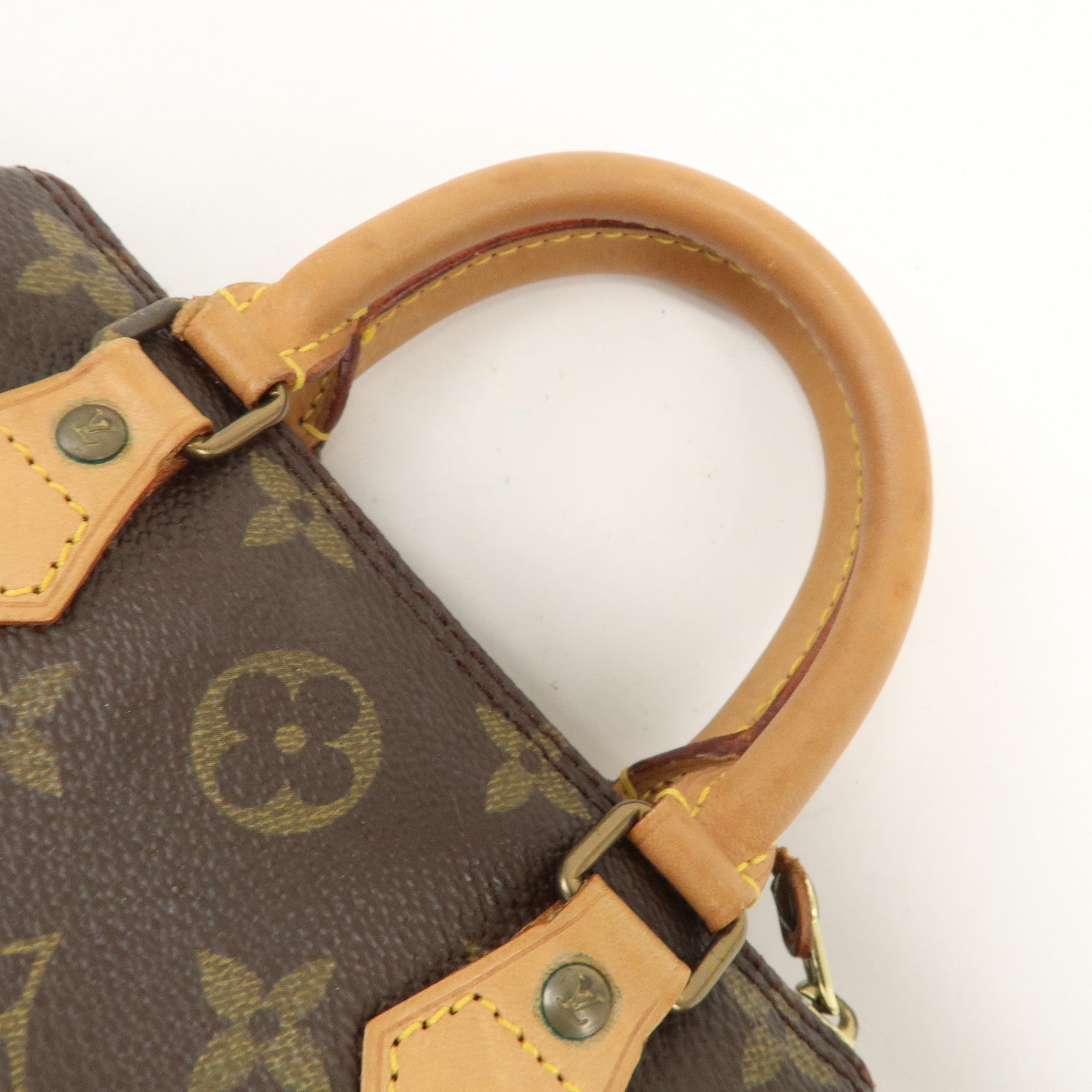 Louis Vuitton Monogram Mini Speedy Hand Bag Boston Bag Brown M41534