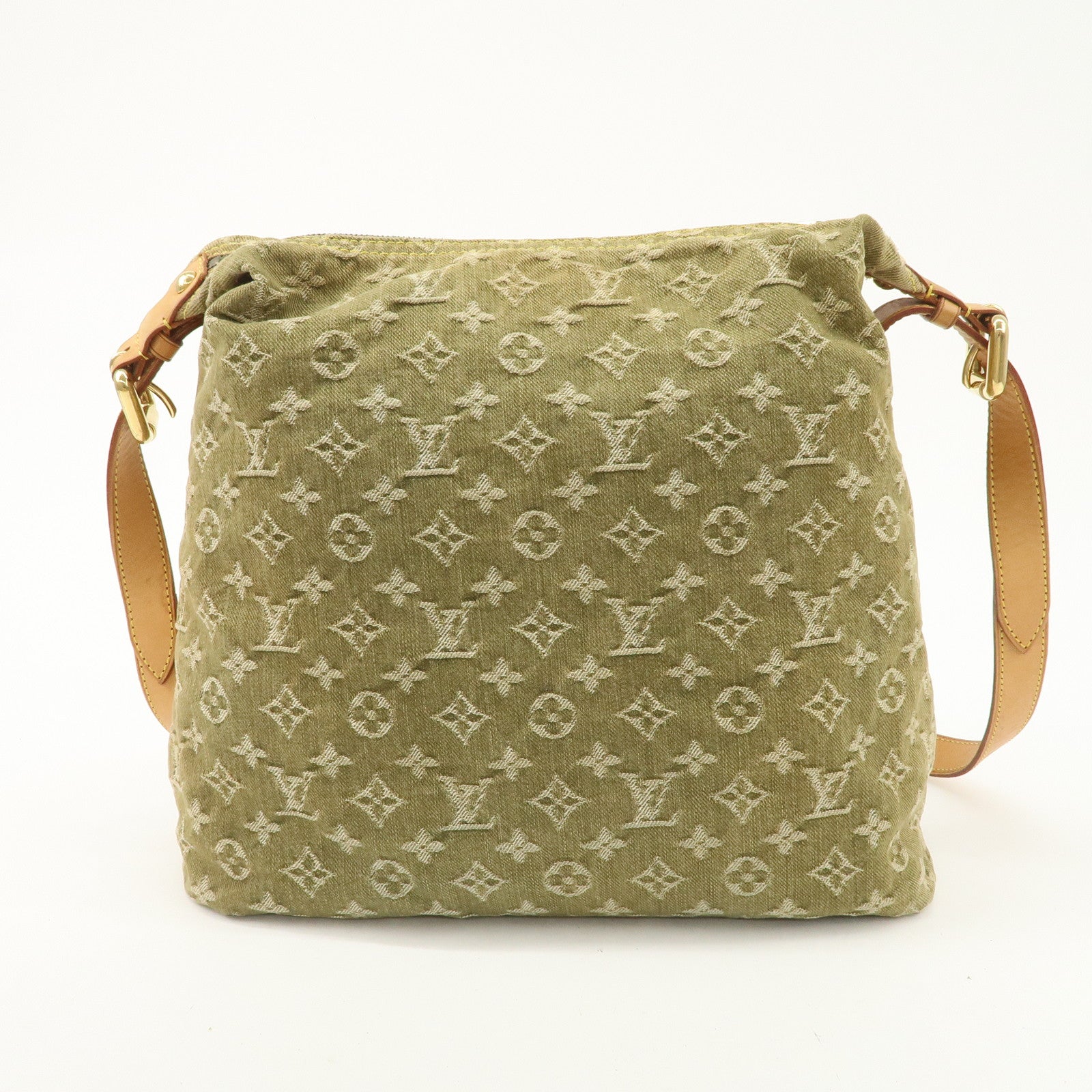 Louis Vuitton Monogram Denim Baggy GM Shoulder Bag Lichen M95211 Used
