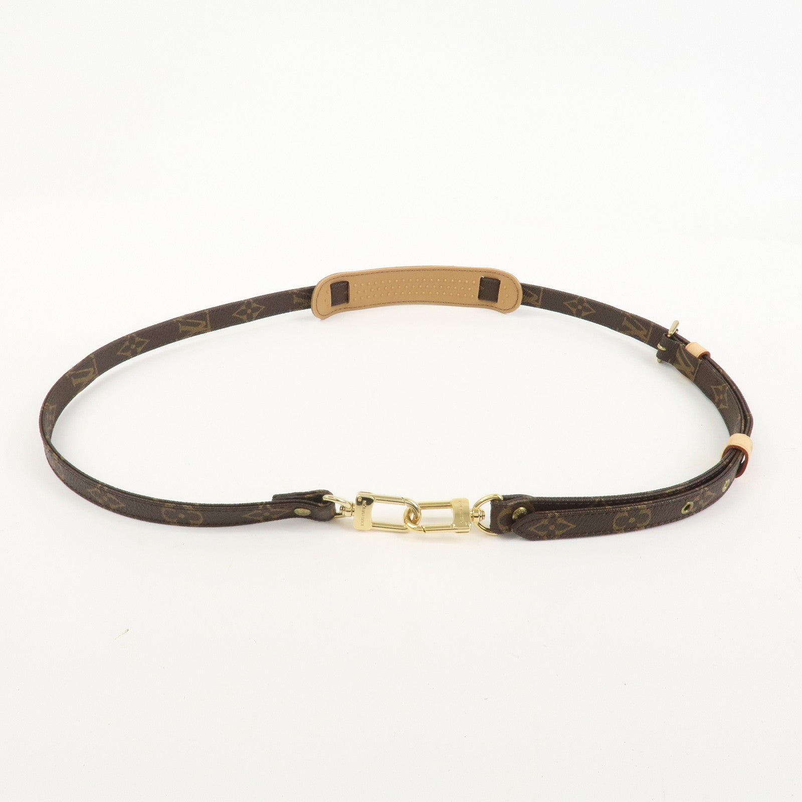 Louis Vuitton Monogram Adjustable Shoulder Strap Brown 120cm J52315