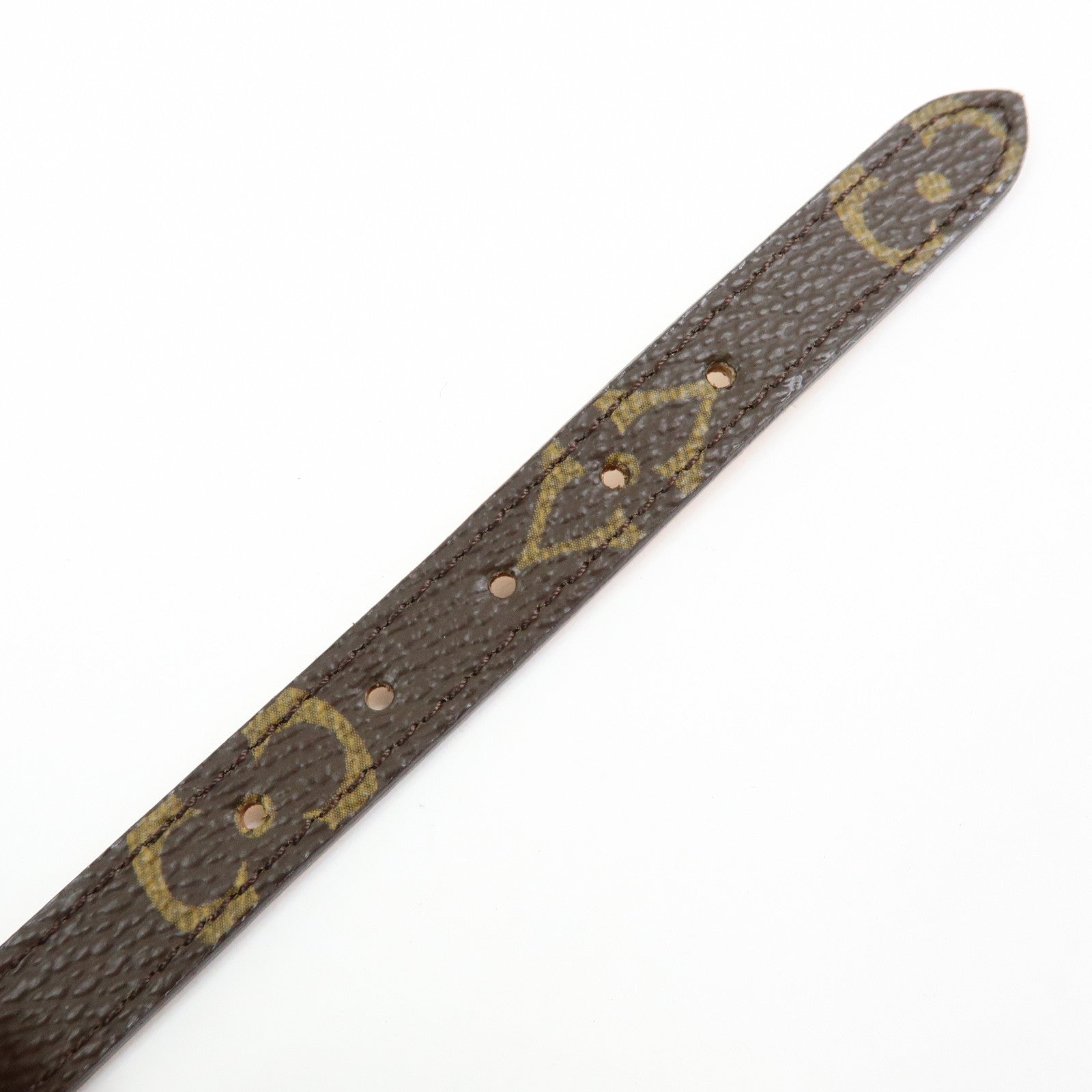 LOUIS VUITTON Monogram Canvas Collier Baxter Dog Collar M58073