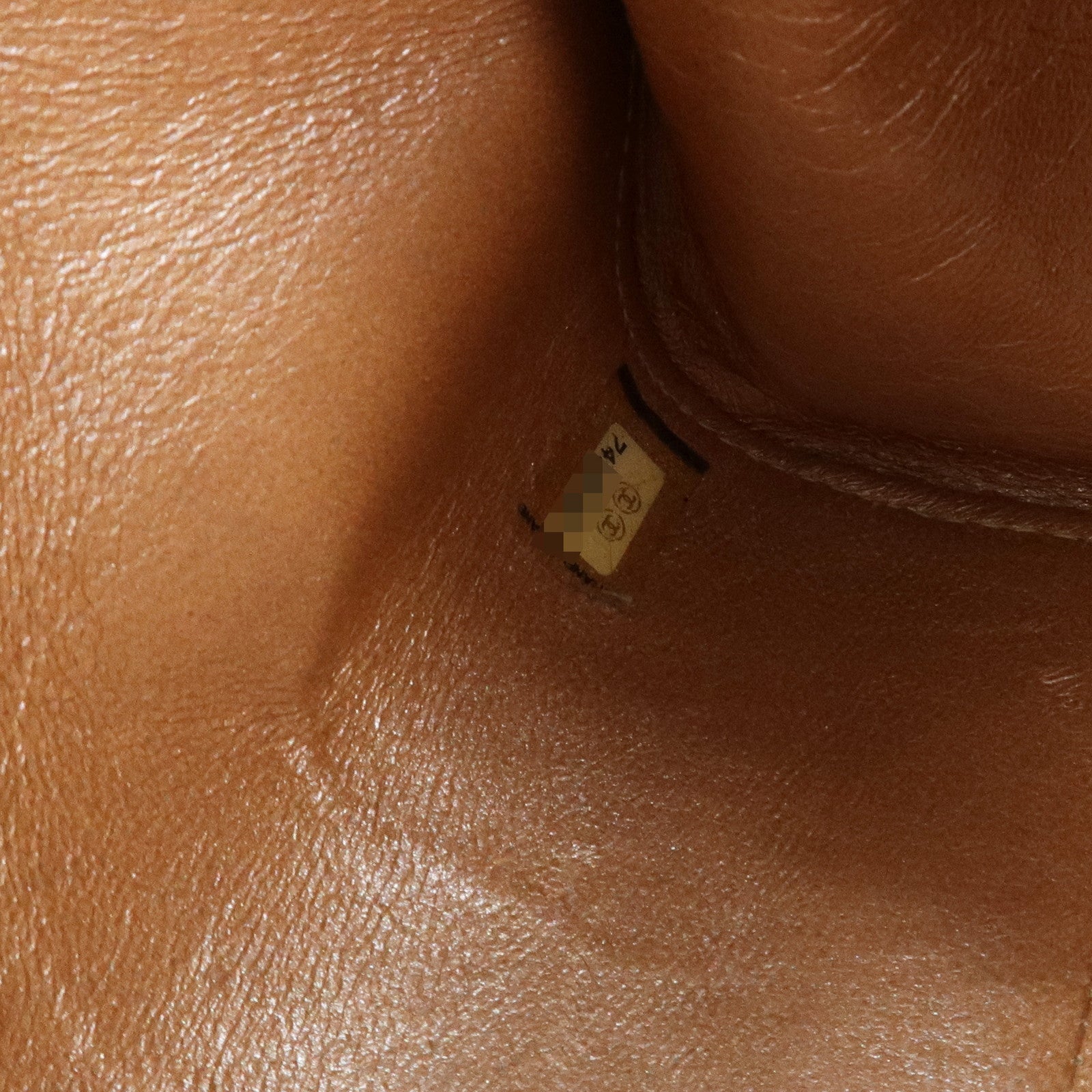 CHANEL Chocolate Bar Leather Chain Shoulder Bag Pink Gold Used