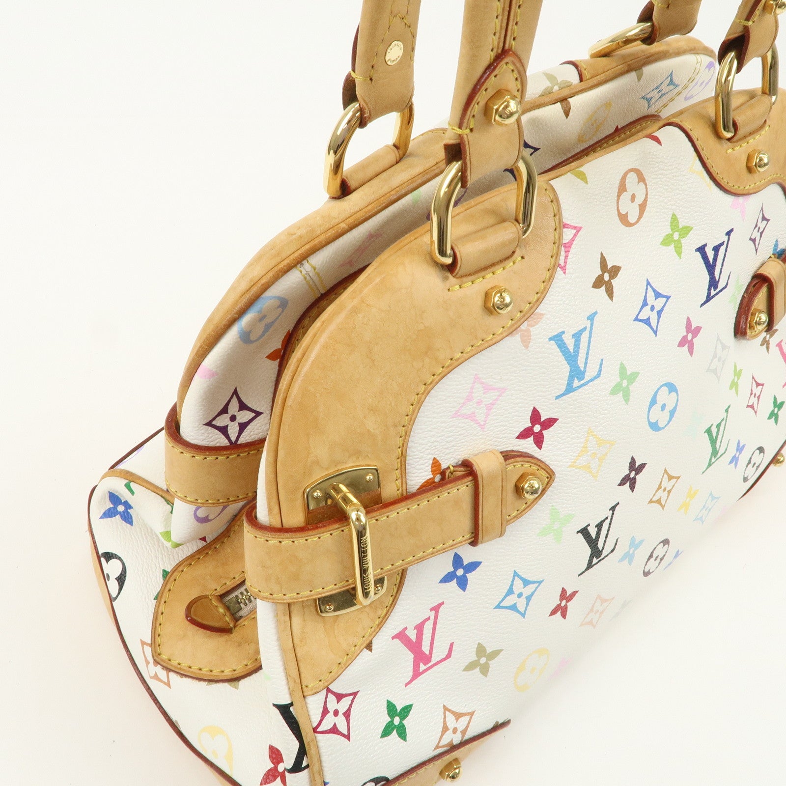 Louis Vuitton Monogram Multicolor Claudia Hand Bag Blanc M40193