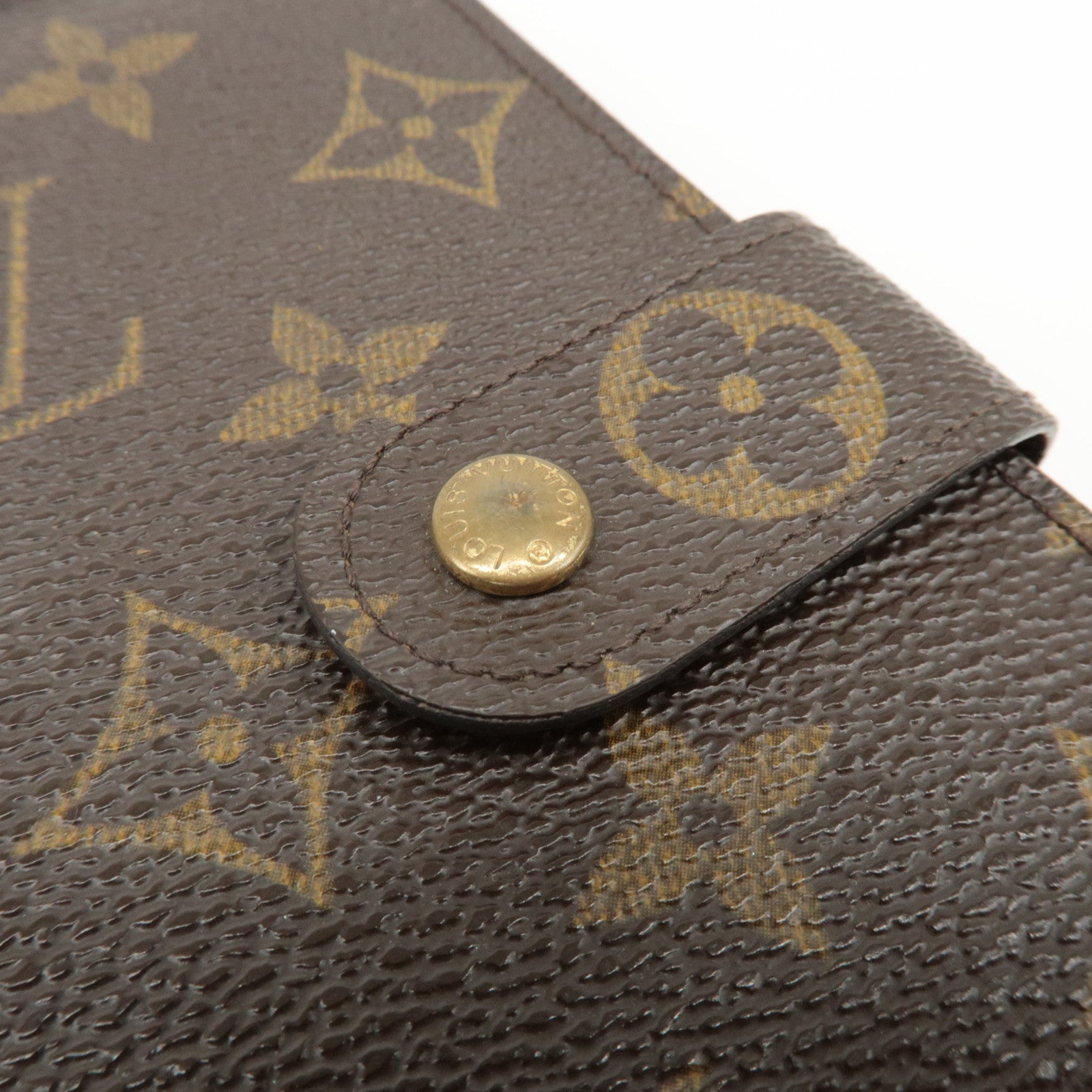 Louis Vuitton Monogram Porte Papier Zip Bi-fold Wallet Brown M61207 Used