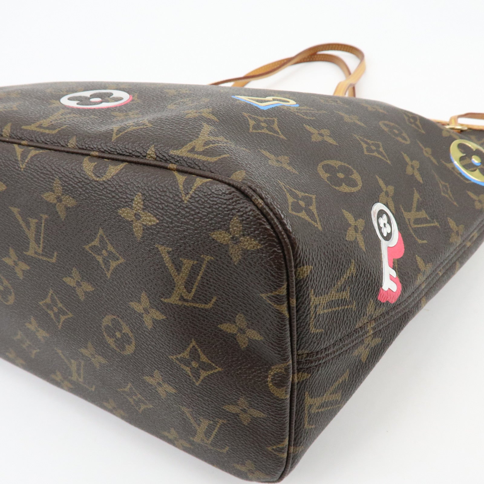 Louis Vuitton Monogram Love Lock Neverfull MM Tote Bag M44364