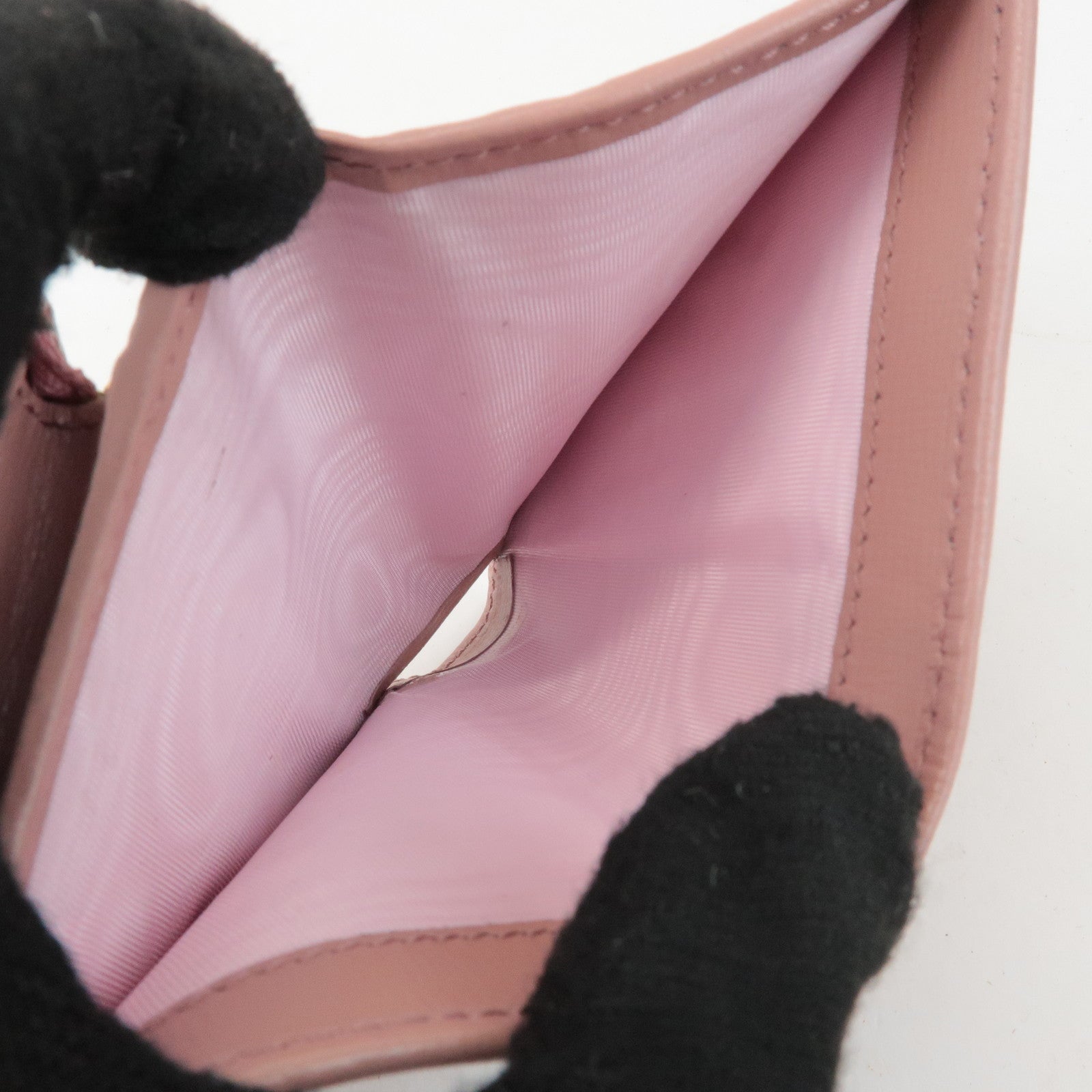 GUCCI Horsebit Leather Bi-fold Wallet Small Wallet Pink 621887 Used