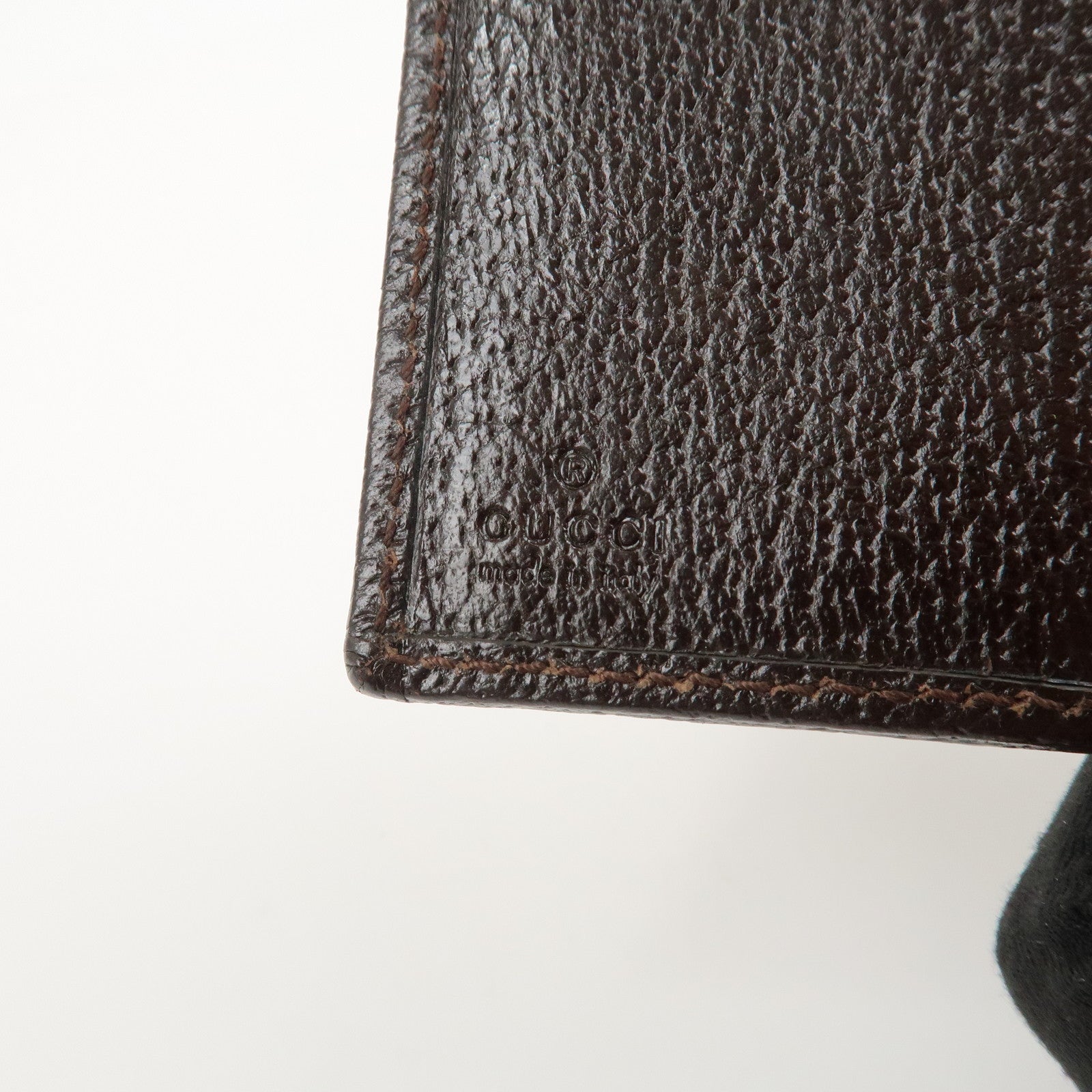 GUCCI Sherry GG Canvas Leather Bifold Compact Wallet Beige 181670