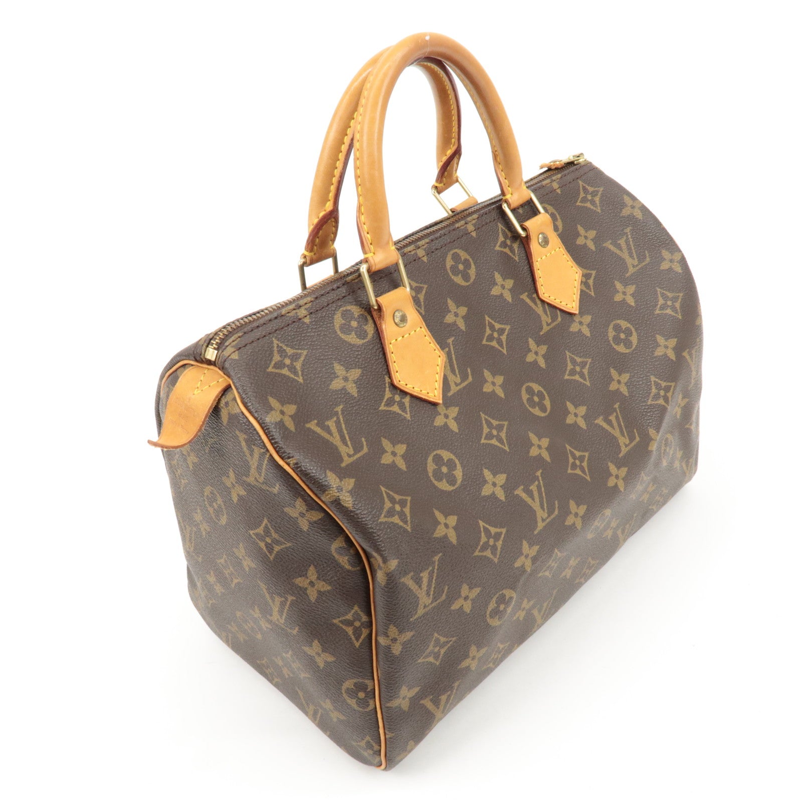 Louis Vuitton Monogram Speedy 30 Hand Bag Boston Bag M41526 Used