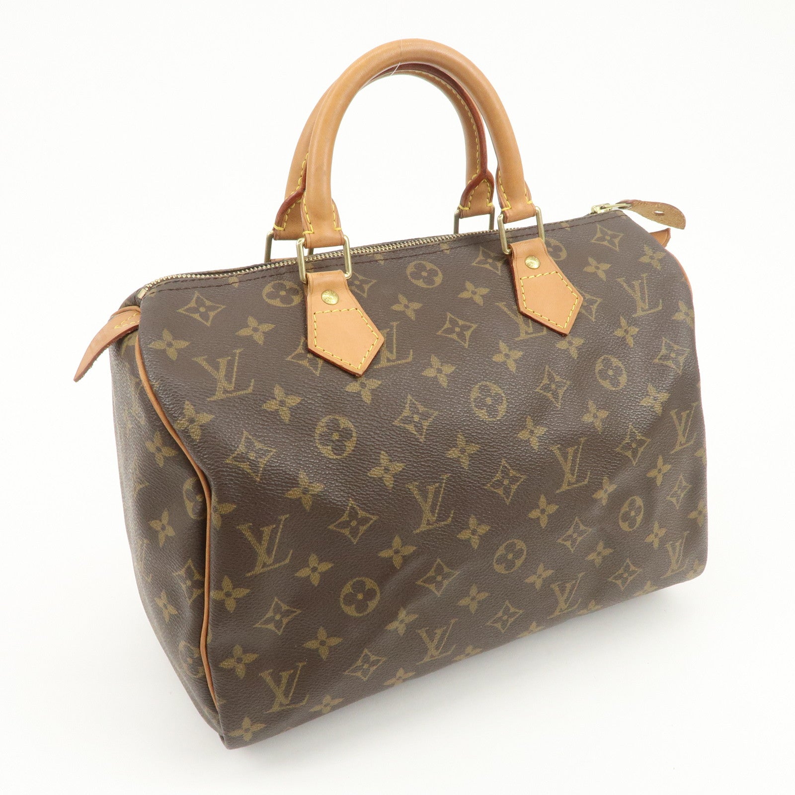 Louis Vuitton Monogram Speedy 30 Boston Bag Hand Bag Brown M41526
