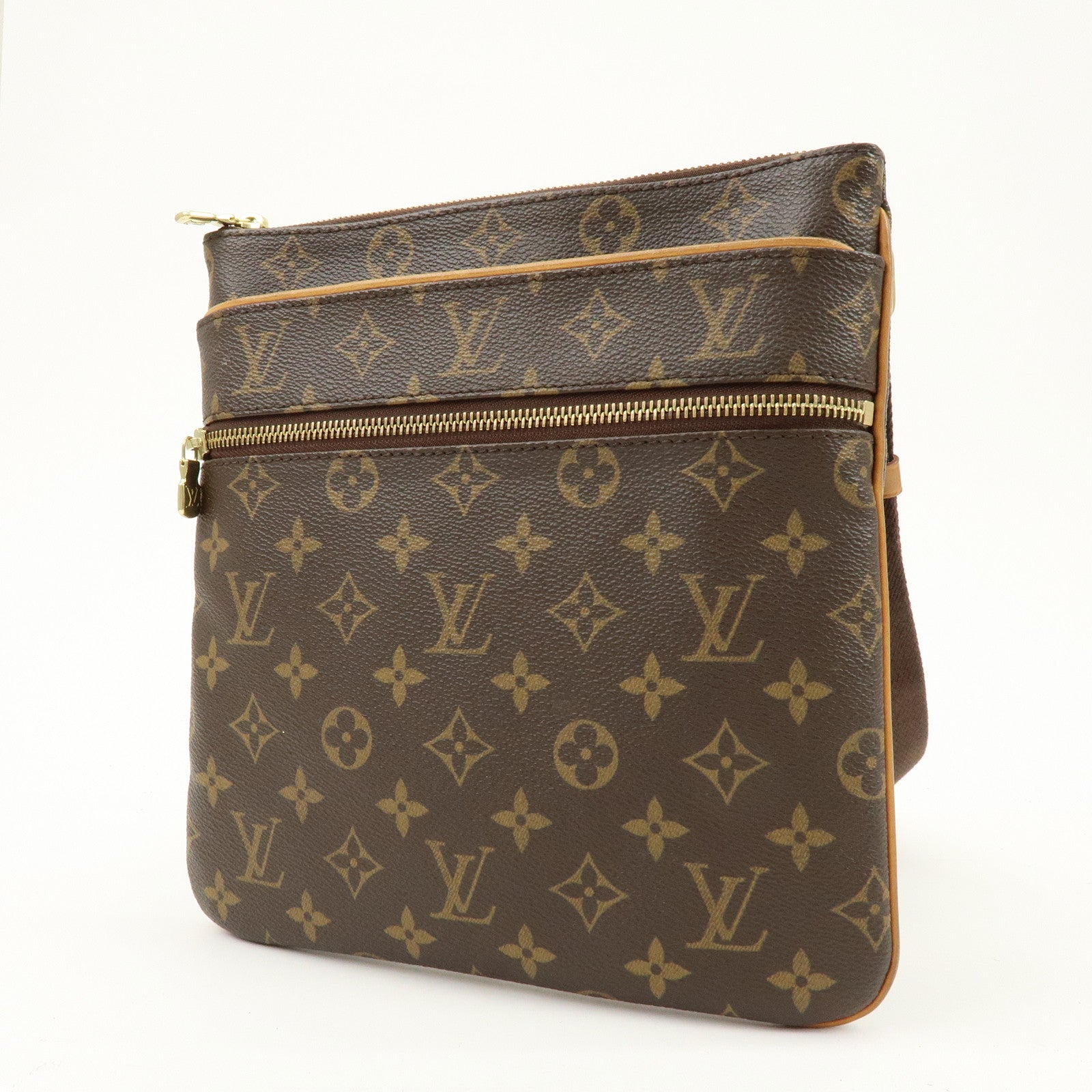 Louis Vuitton Monogram Pochette Valmy Shoulder Bag Brown M40524