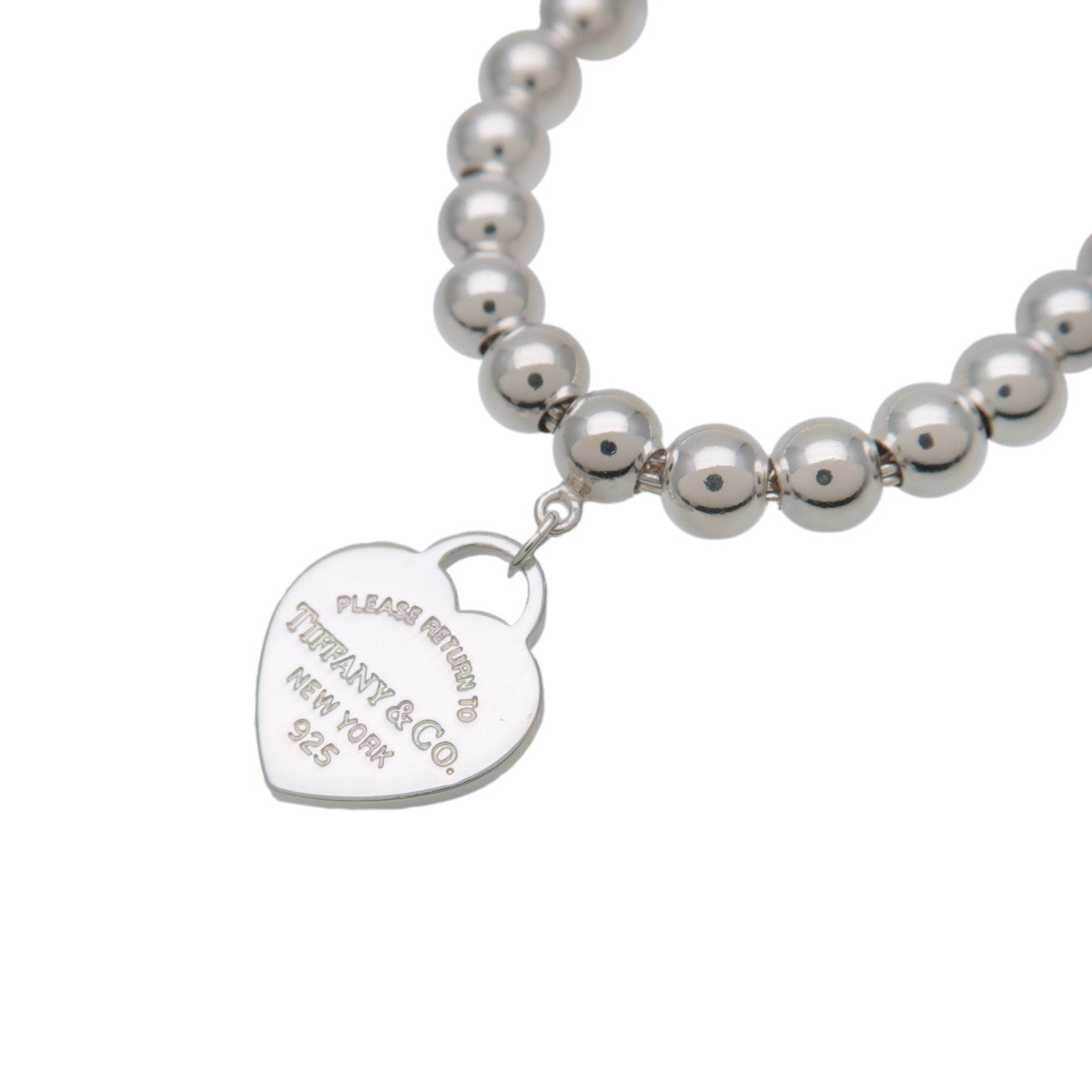 Tiffany&Co. Return to Tiffany Mini Heart Tag Beads Bracelet SV925