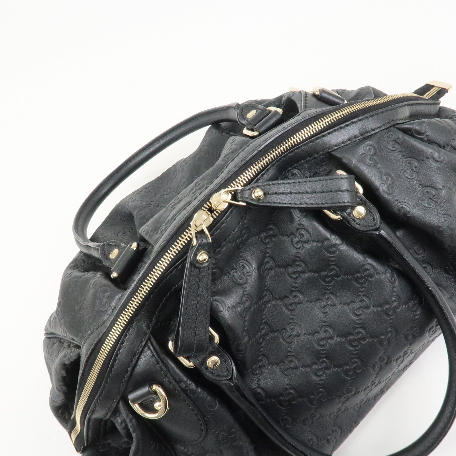 GUCCI Sukey Interlocking G Guccissima Leather 2Way Bag 223974
