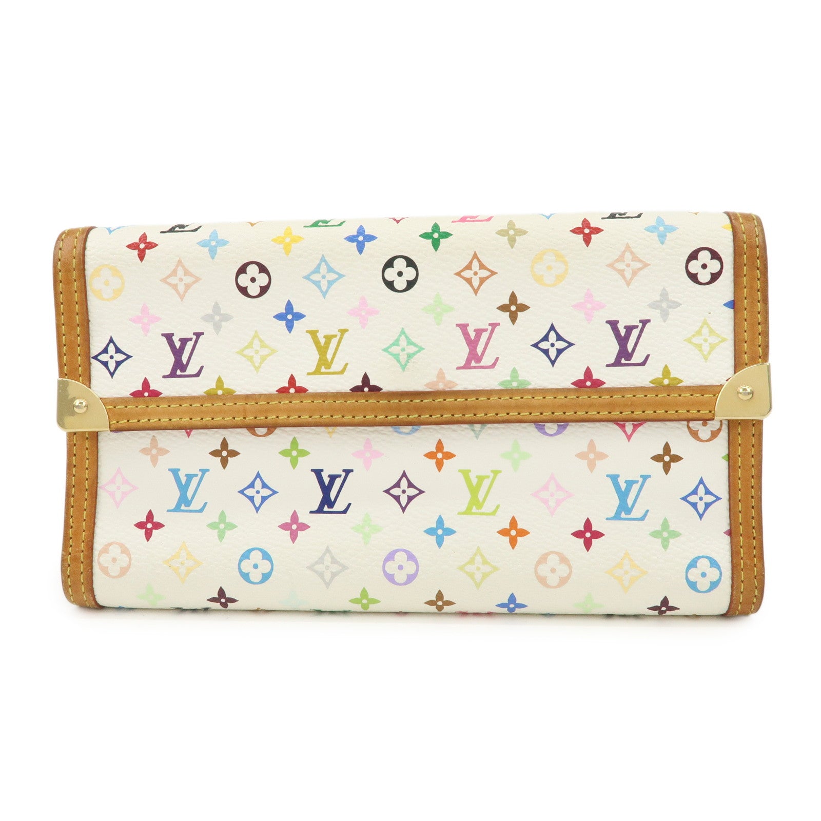 Louis Vuitton Monogram Multicolor Porte Trezor International M92659